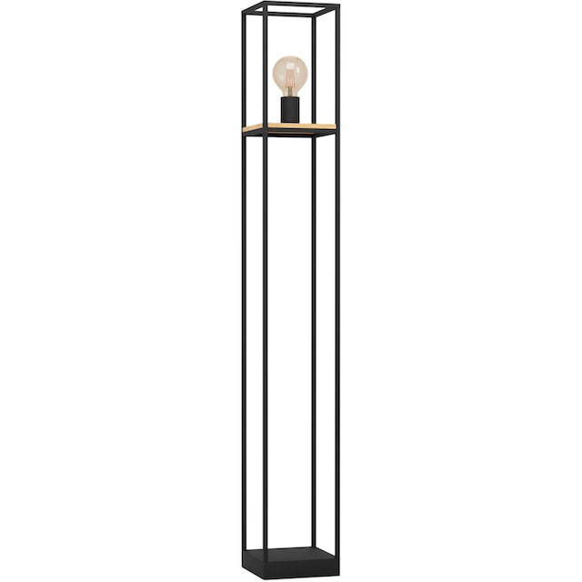 EGLO Stehlampe »LIBERTAD«, Stehleuchte in schwarz und braun aus Stahl, Holz  - exkl. E27- 1X40W im OTTO Online Shop