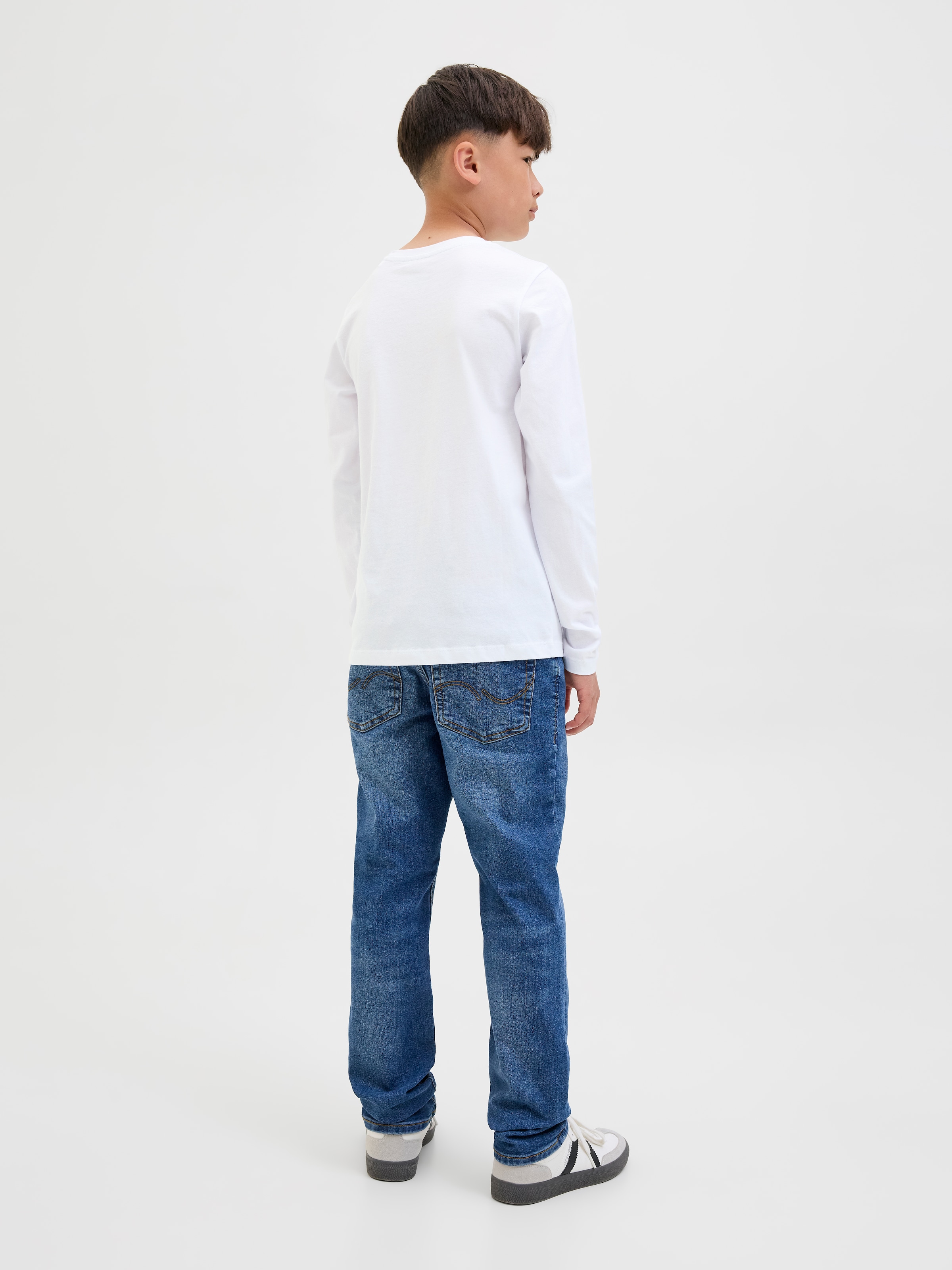 Jack & Jones Junior Langarmshirt »JJGEPLAS TEE LS CREW NECK JNR«