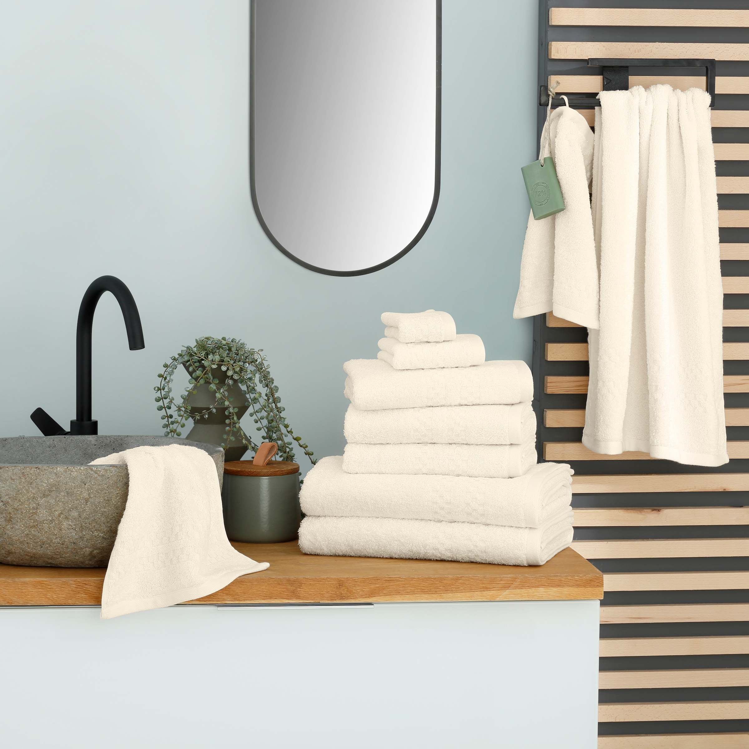 Home affaire Handtuch Set »Regona, auch als 10 tlg Set, Serie, Premium Handtücher, 500 gr/m²«, (10 St., 2 Duschtücher 70 x 140 cm-4 Handtücher 50 x 100 cm-2 Gästetücher 30 x 50 cm-2 Seiftücher 30 x 30 cm), 100% Baumwolle