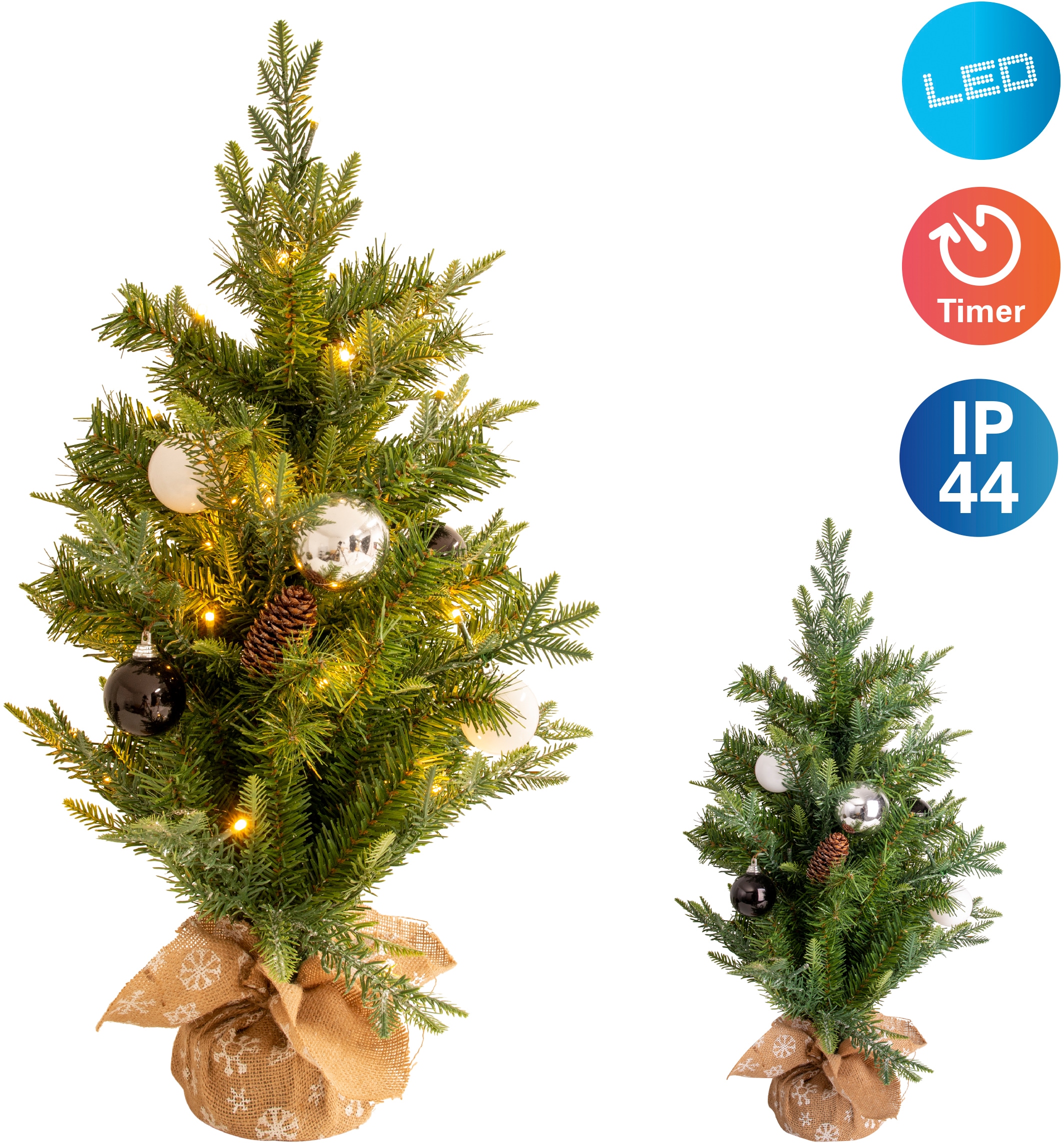 näve LED Dekoobjekt »Weihnachtsbaum«, 1 flammig-flammig, Für Aussen  geeignet (vor Haustüre),incl. Timer (6on/18off),40x LEDÂ´s bei OTTO | LED-Bäume
