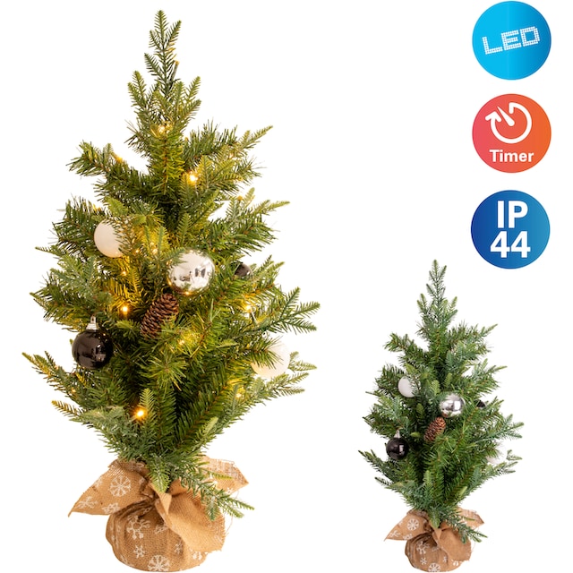 näve LED Dekoobjekt »Weihnachtsbaum«, 1 flammig-flammig, Für Aussen  geeignet (vor Haustüre),incl. Timer (6on/18off),40x LEDÂ´s bei OTTO
