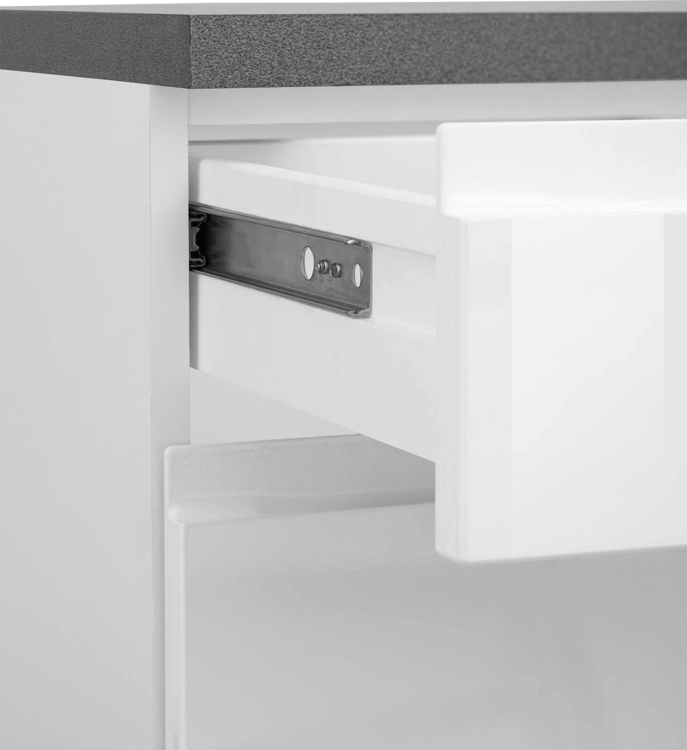 KOCHSTATION Küchenzeile »KS-Virginia«, Breite 390 cm, mit Glaskeramik-oder Induktionskochfeld