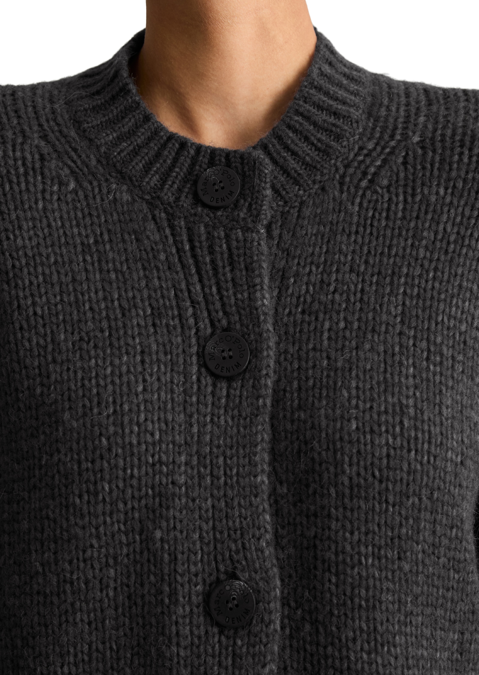 Marc O'Polo DENIM Cardigan aus Schurwolle-Alpaka-Mix