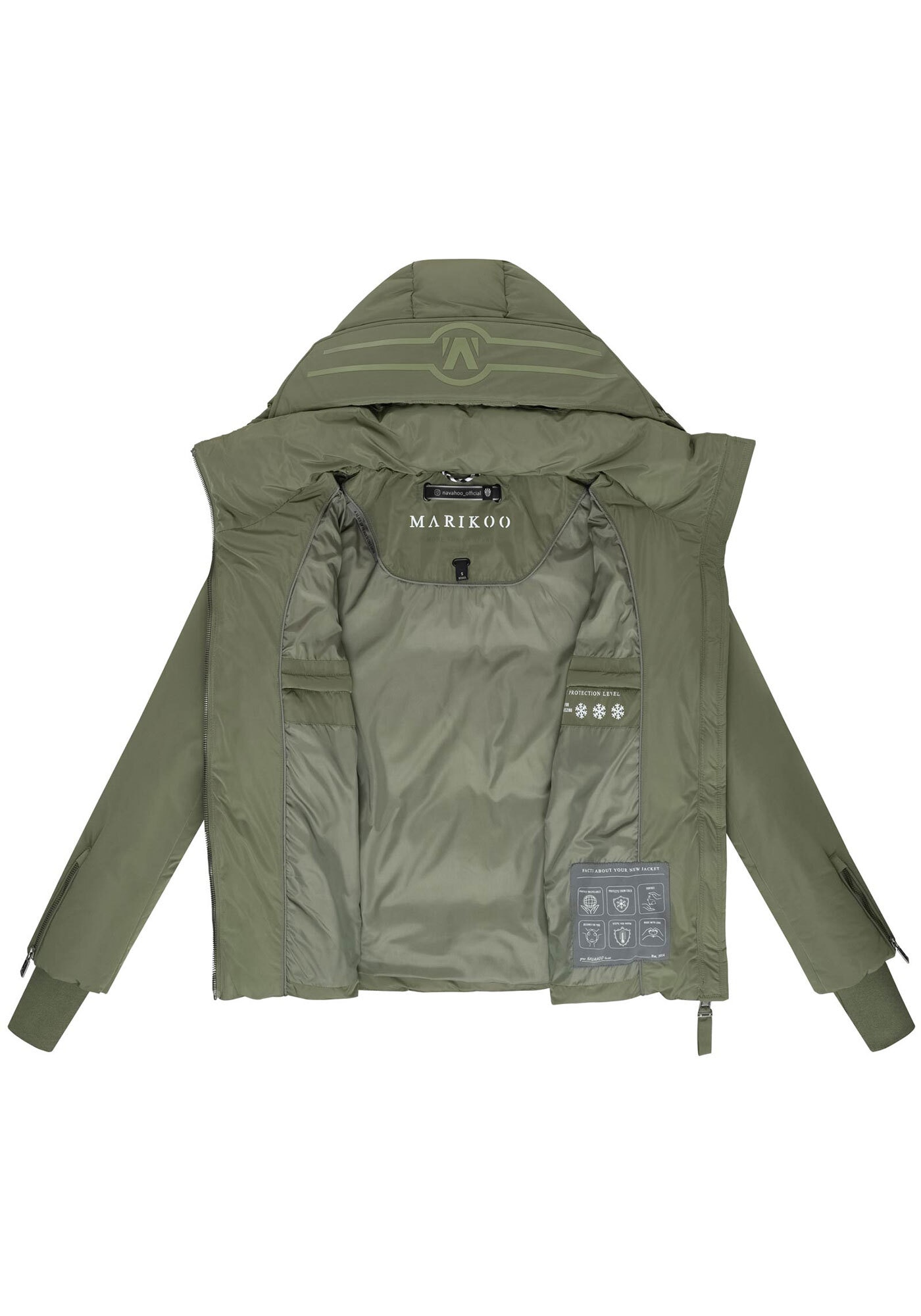 Marikoo Winterjacke »Marikoo Aleyna Damen Stepp Jacke N055«