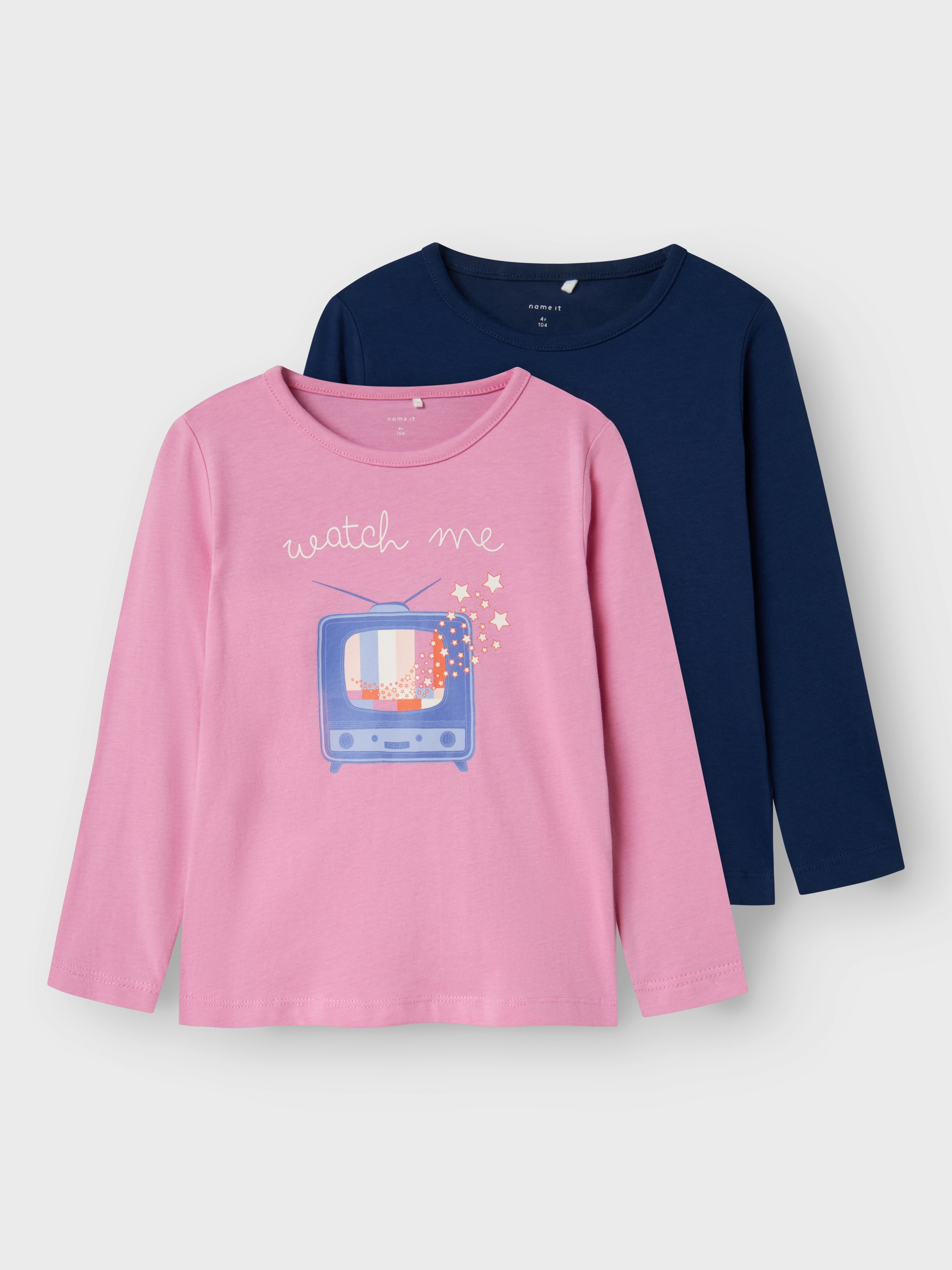 Name It Langarmshirt »NMFOLISIA 2P LS TOP PB«