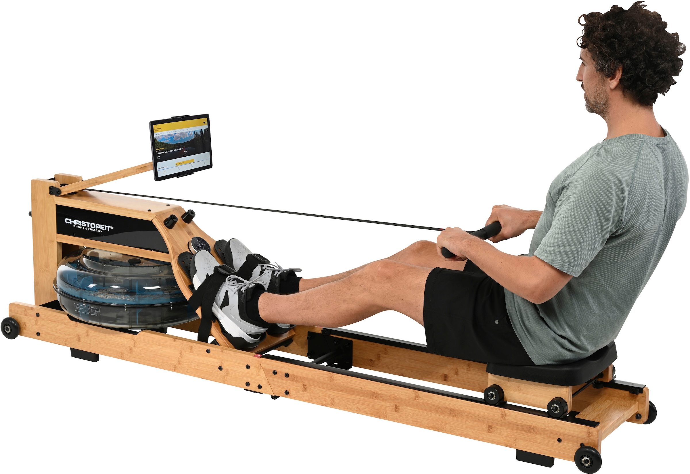 Christopeit Sport® Rudergerät »Wasserrudergerät Colorado« kompatibel mit Kinomap- App