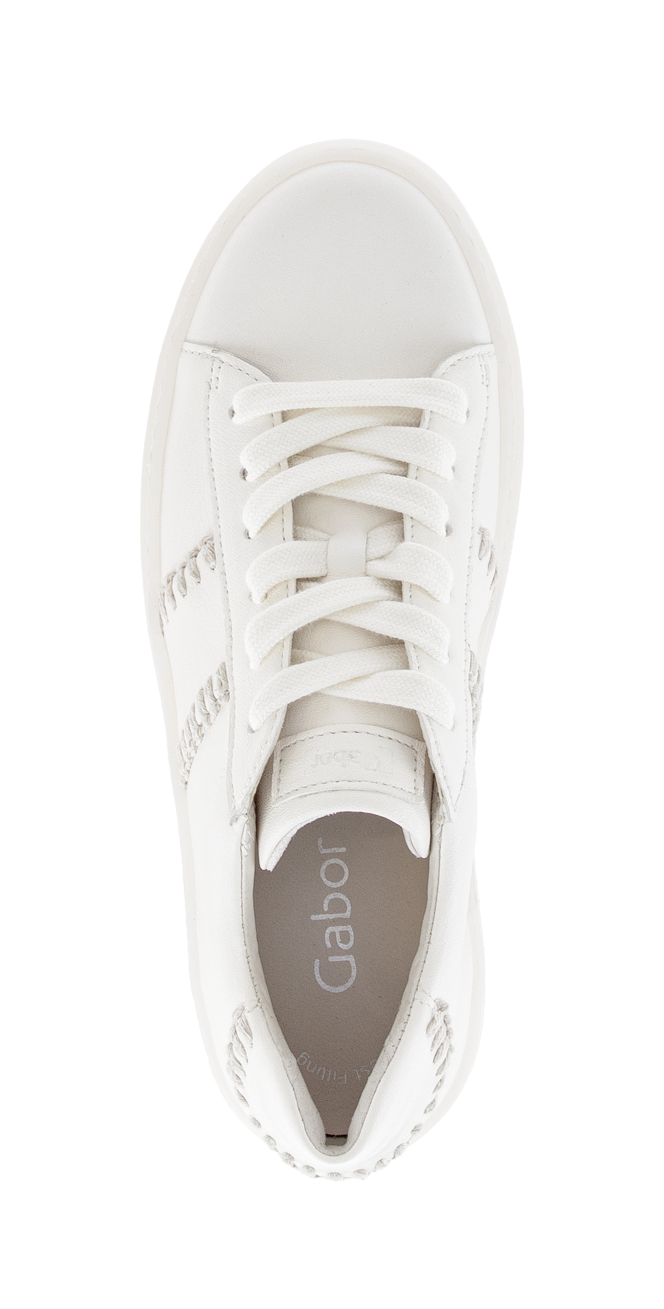 Gabor Plateausneaker  Freizeitschuh, Halbschuh, Schnürschuh mit transparenter Laufsohle