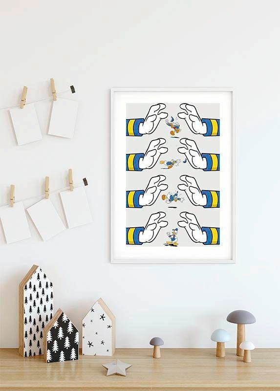 Komar Bild »Donald Duck Hands« Disney 1 Stk. tlg. Wandbild zur Dekoration im Kinderzimmer - ohne Rahmen
