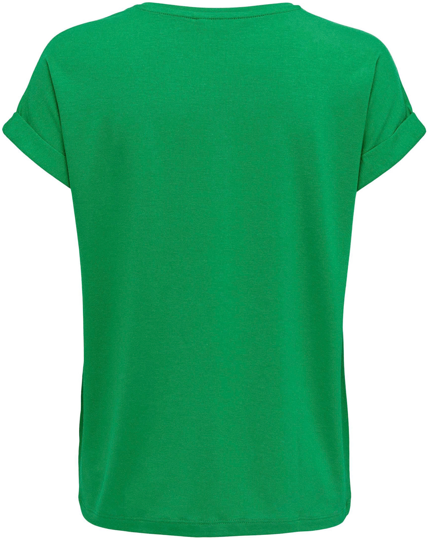 ONLY T-Shirt »ONLMOSTER S/S O-NECK TOP NOOS JRS«, mit Aufschlag am Arm