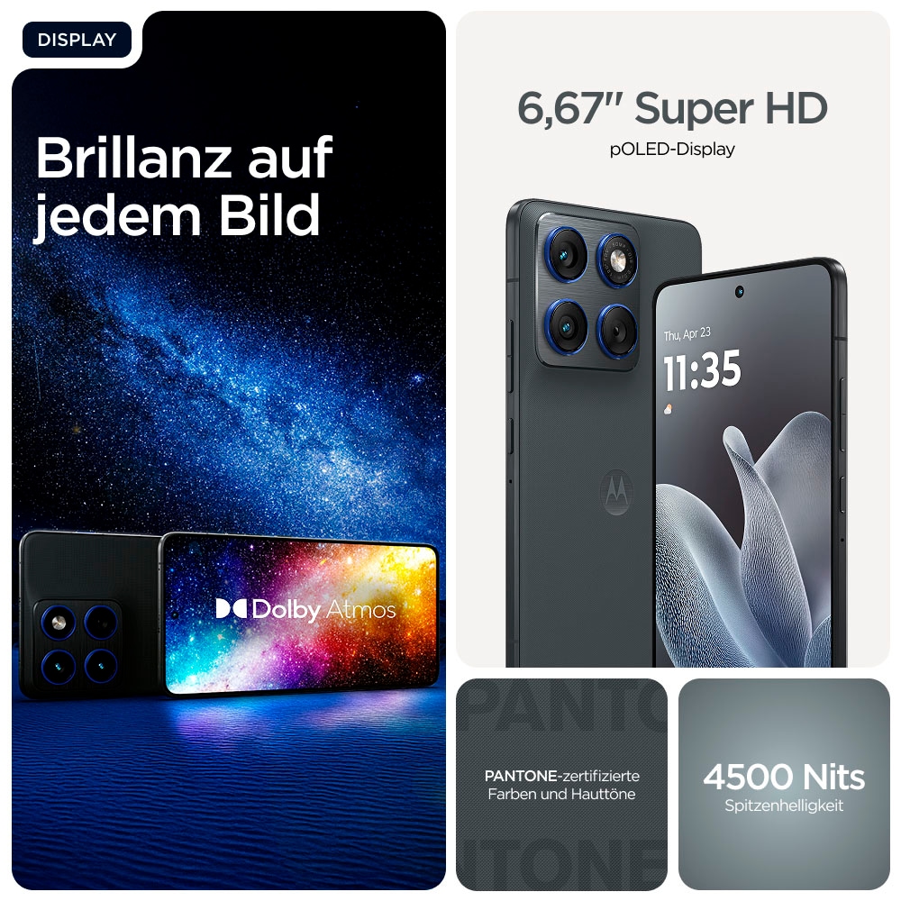 Motorola Smartphone »edge 70 512GB« Gadget Gray