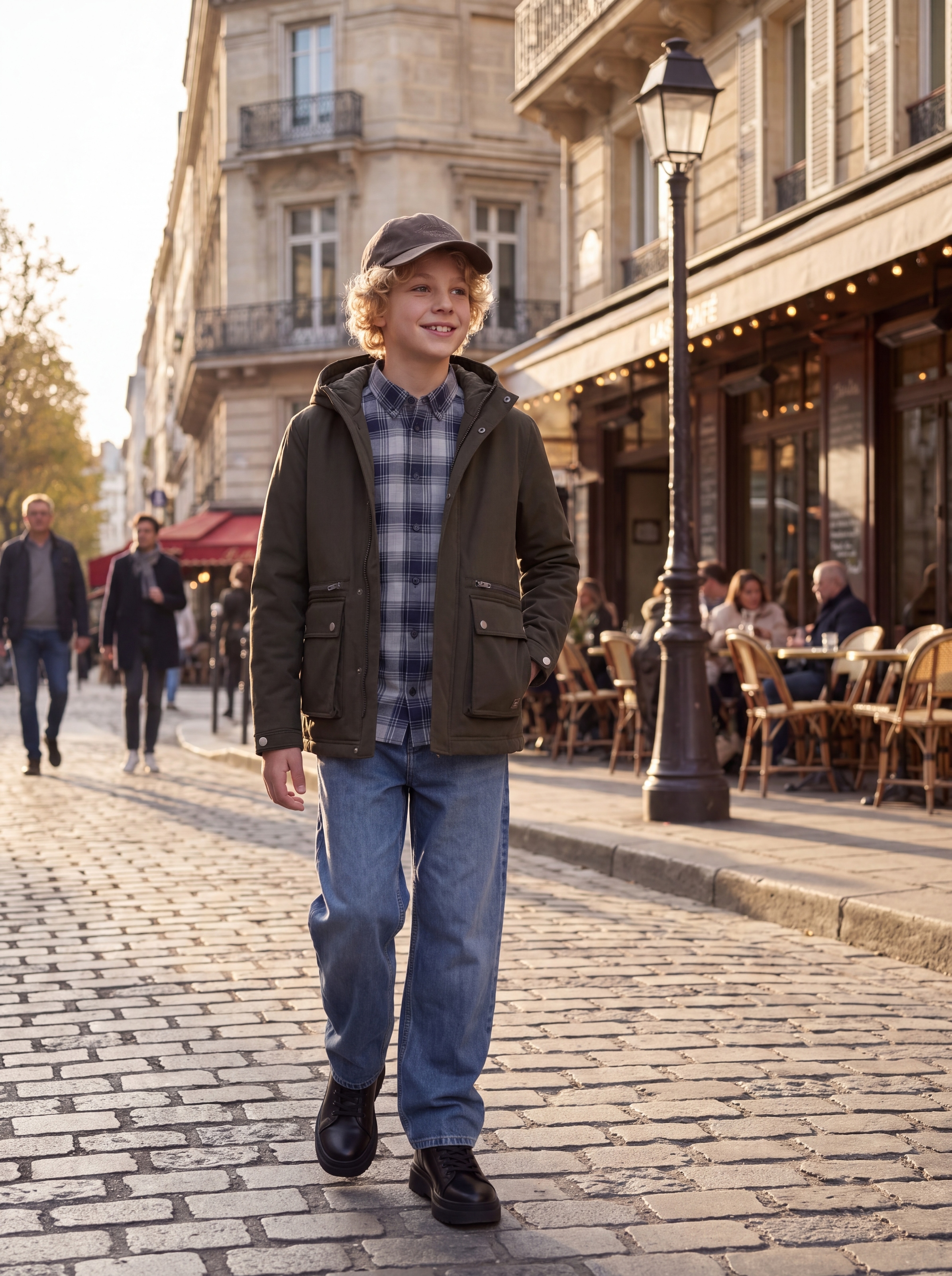 Jack & Jones Junior Parka »JJEWOLF PARKA JACKET SN JNR« mit Kapuze Kunstfaser, normal geschnitten