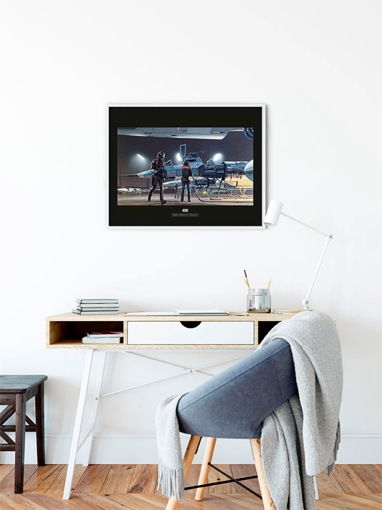 Komar Bild »Star Wars Classic RMQ Yavin Y-Wing«, Star Wars, (1 St.), Wandbild zur Dekoration im Kinderzimmer - ohne Rahmen