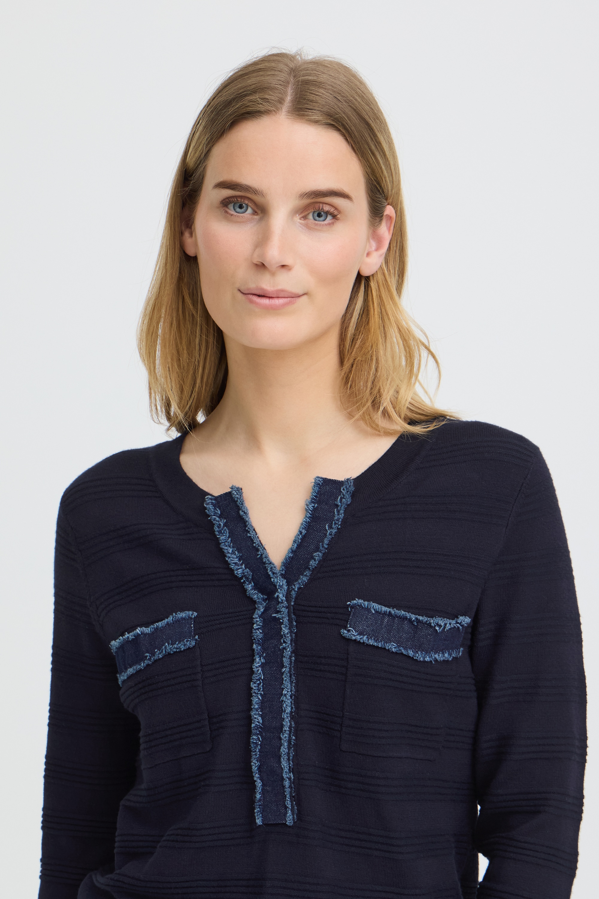 Pulz Jeans Strickpullover »Damen Strickpullover langarm PZSARA«