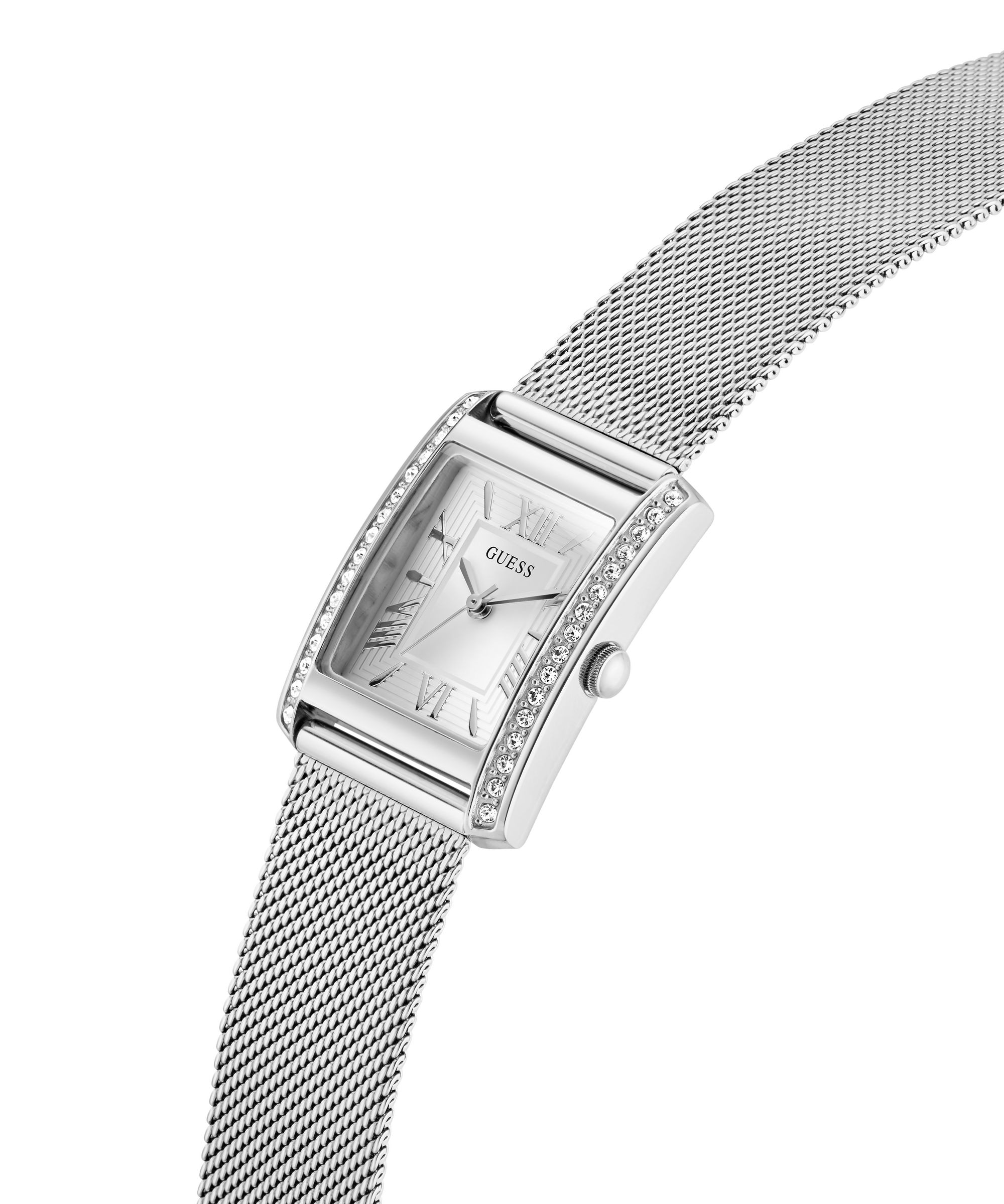 Guess Quarzuhr »BONNET« Armbanduhr, Damenuhr, Edelstahlarmband, analog