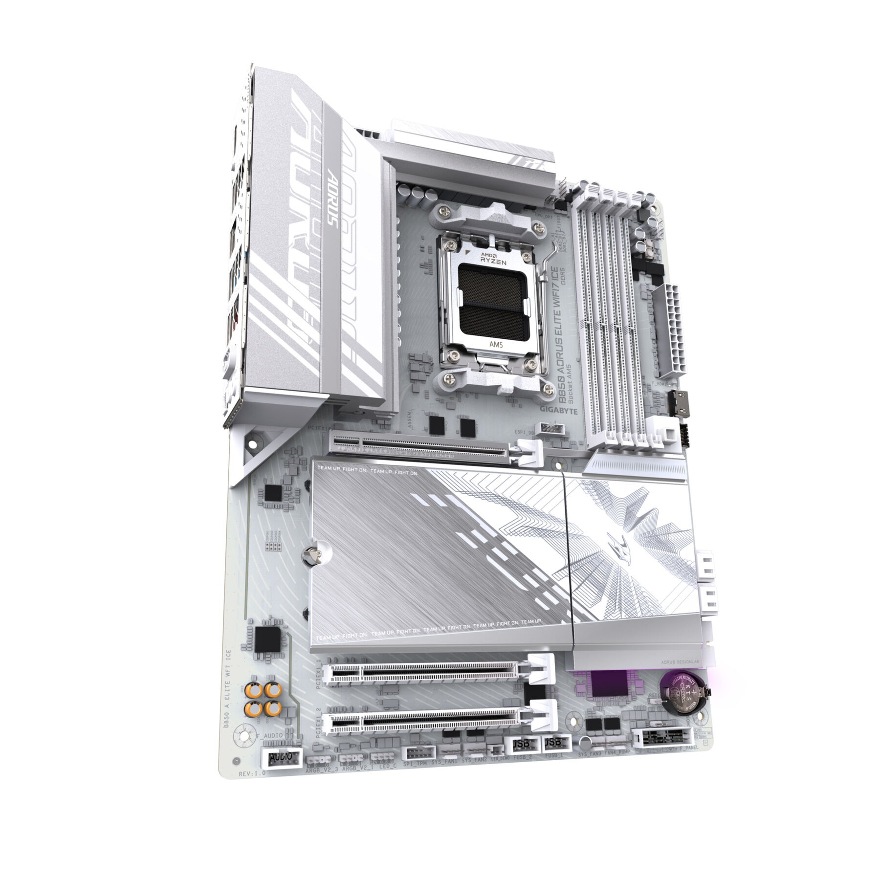 Gigabyte Mainboard »B850 AORUS ELITE WIFI7 ICE Motherboard - AMD Ryzen 9000 Serie CPUs, 12«