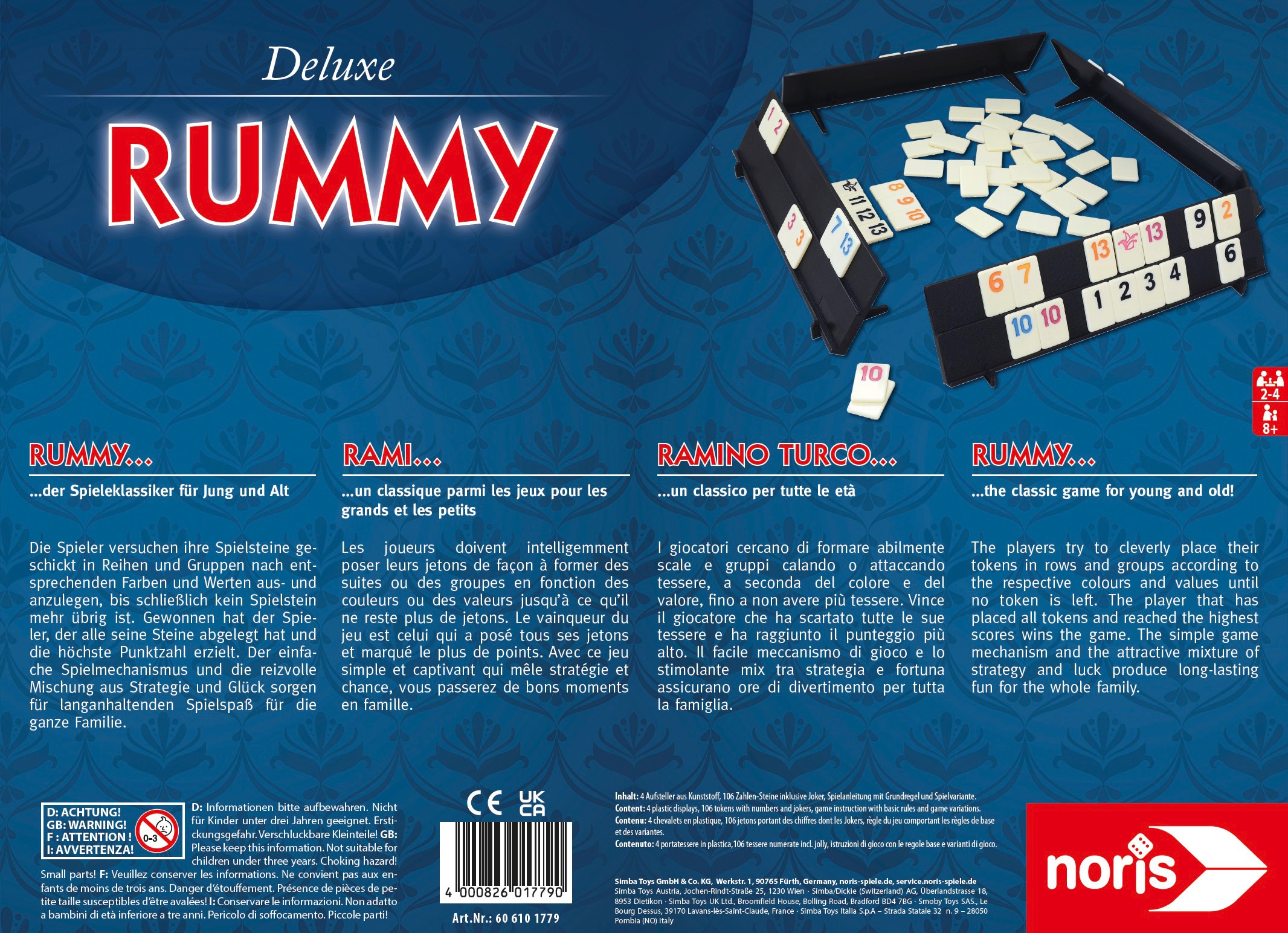 Noris Spiel »Deluxe-Set Rummy«