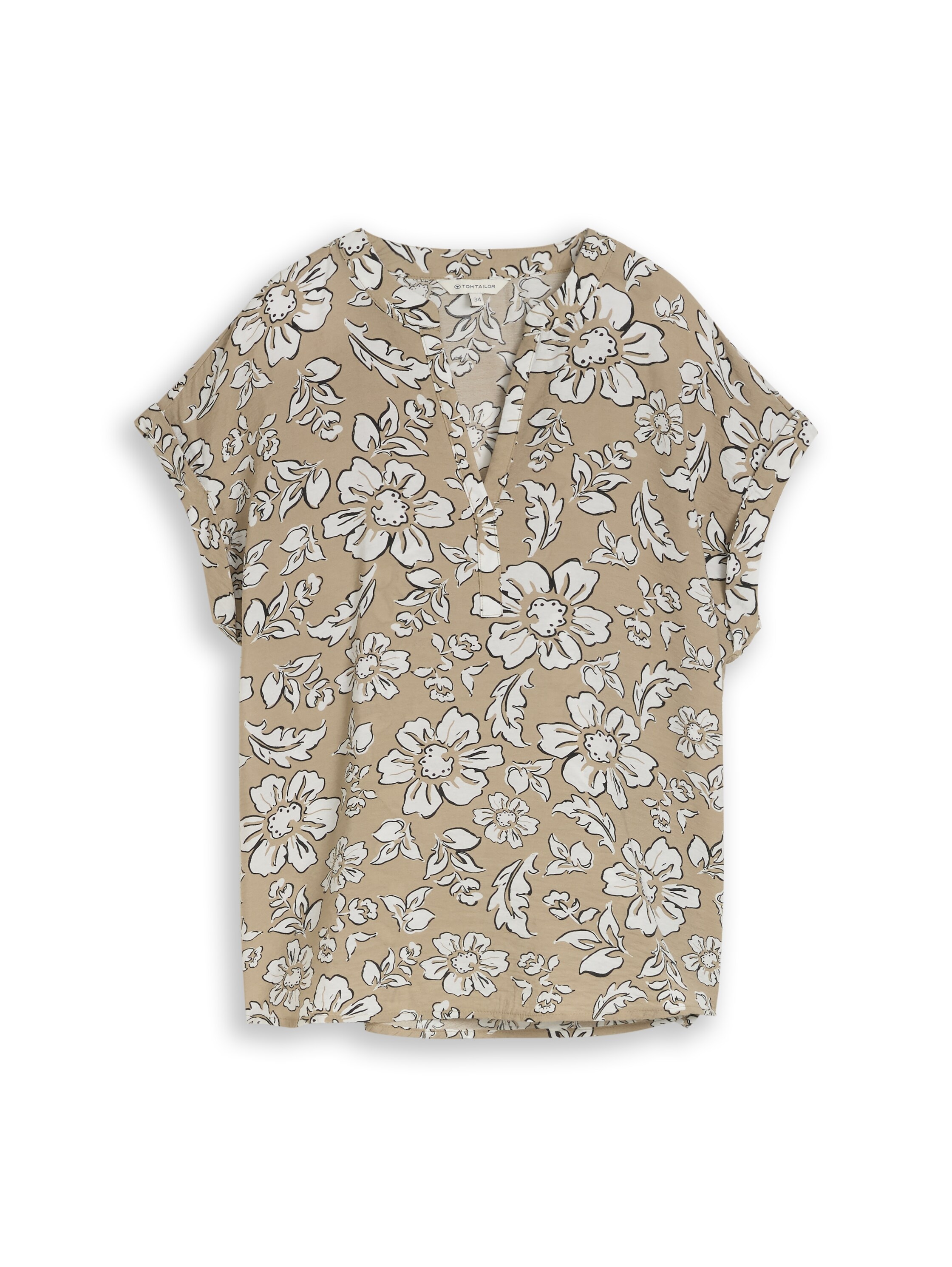 TOM TAILOR Kurzarmbluse Sommerbluse mit floralem Muster