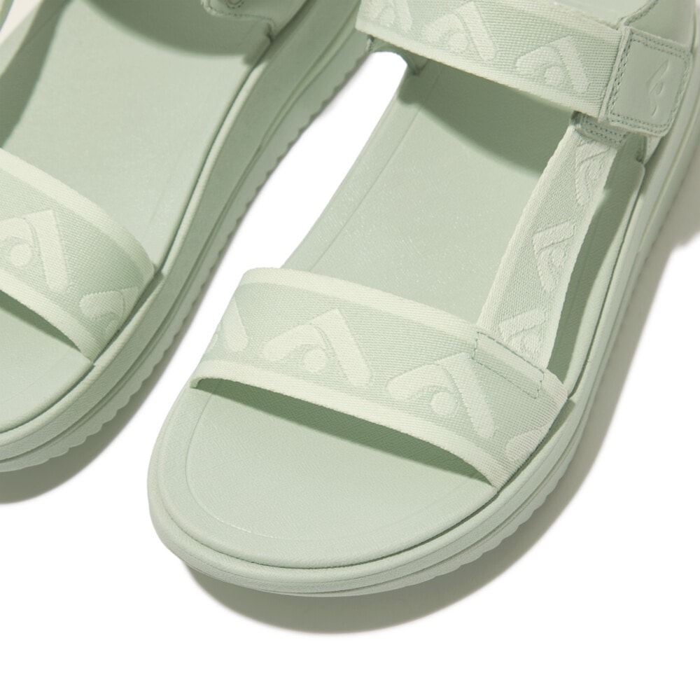 Fitflop Sandale »SURFF WEBBING BACK«, Sommerschuh, Sandalette, Keilabsatz, mit Microwobbleboard - Fußbett