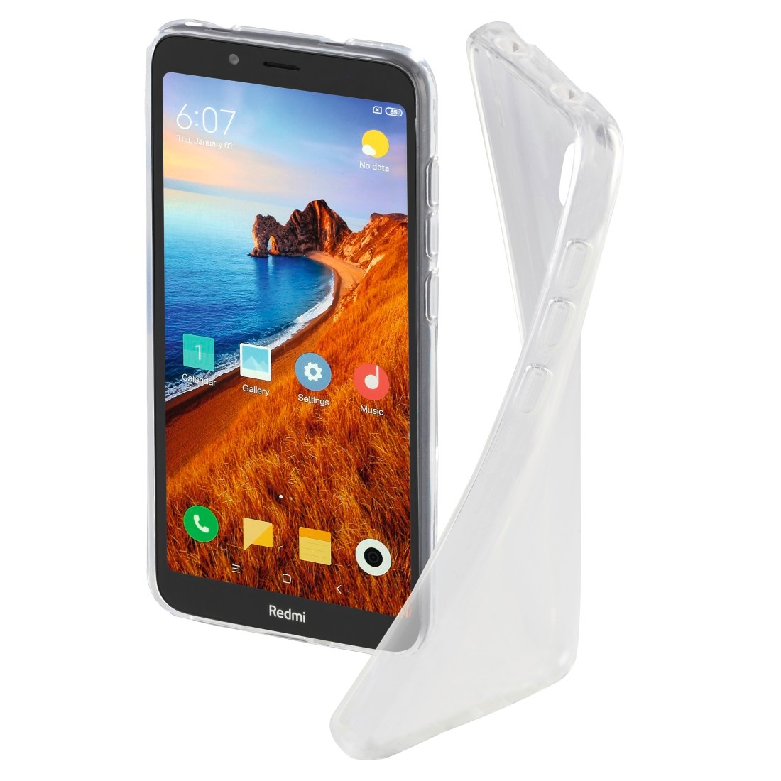 Hama Cover, Hülle für Xiaomi Redmi 7A, Transparent