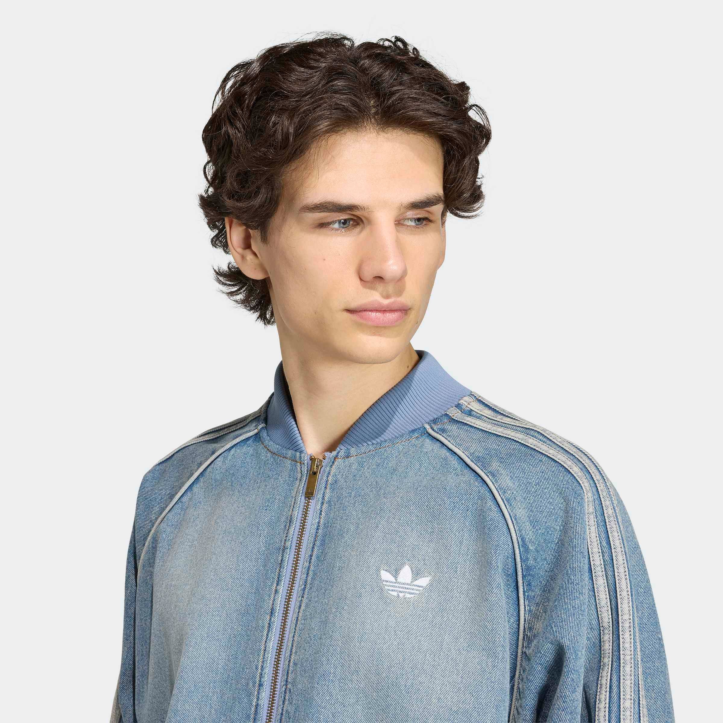 adidas Originals Trainingsjacke »SST ADICOLOR DENIM ORIGINALS« mit Reißverschluss, für Erwachsene, aus Baumwolle