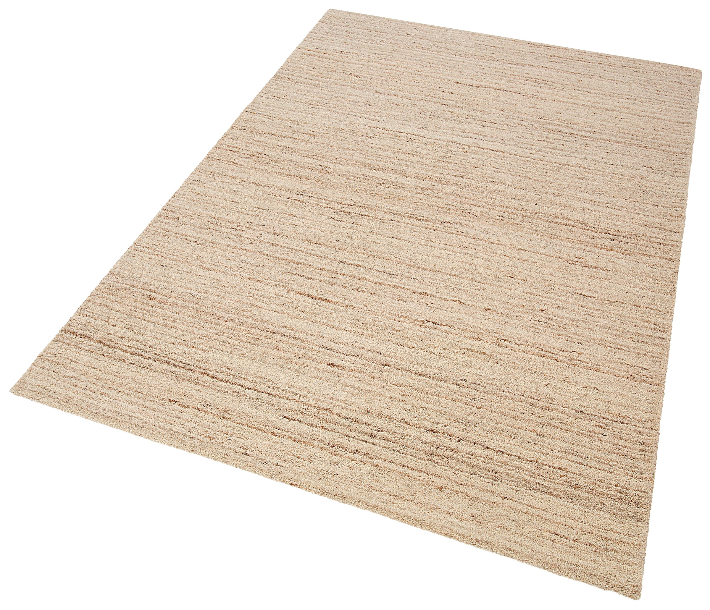THEKO Wollteppich »Janne, Berber Teppich, Wolle, meliert, handgearbeitet«, rechteckig, 20 mm Höhe, handgetuftet, Wohnzimmer, Schlafzimmer, Esszimmer