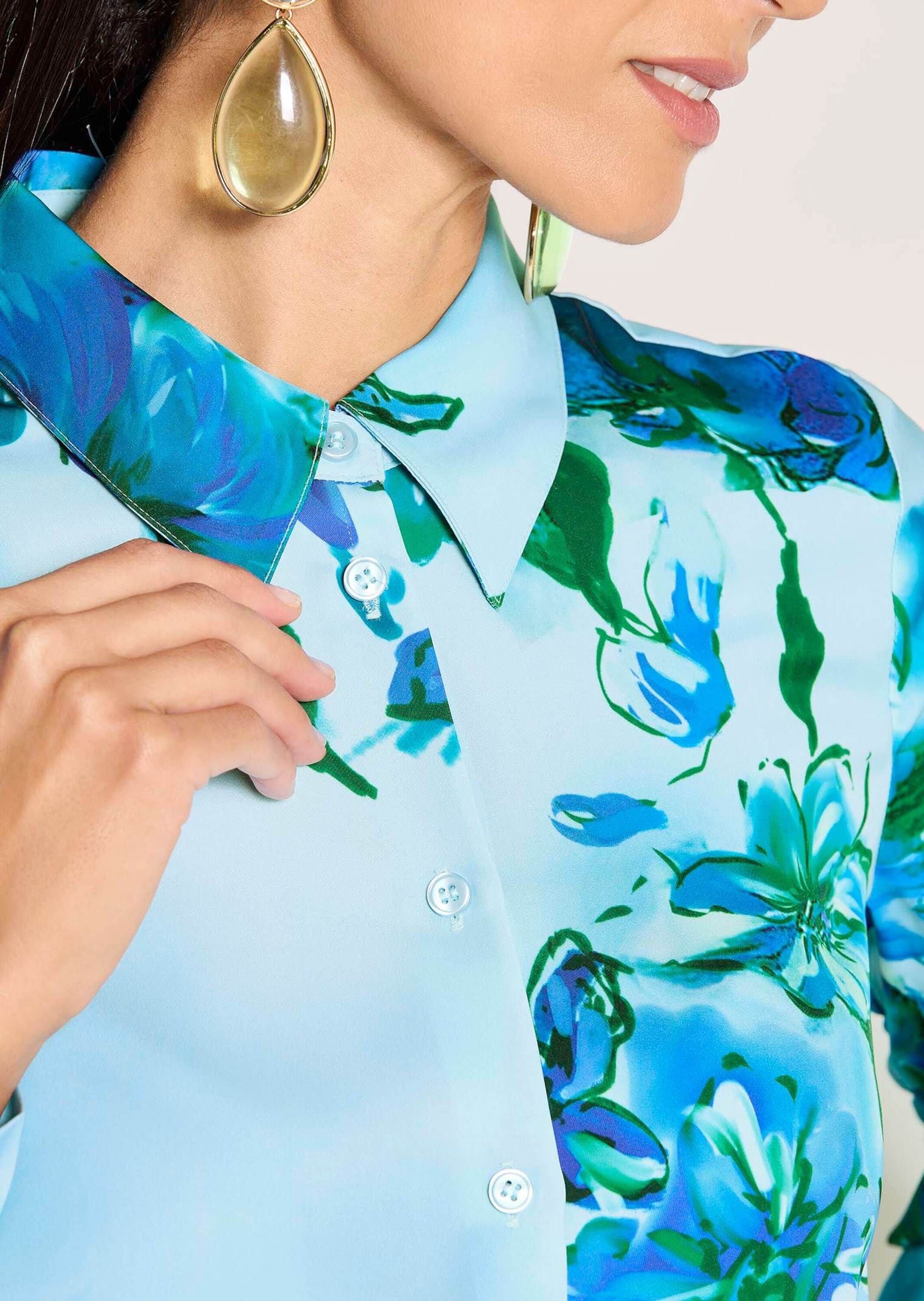 MADELEINE Langarmbluse »Hemdbluse Elegante Bluse mit Hemdkragen«