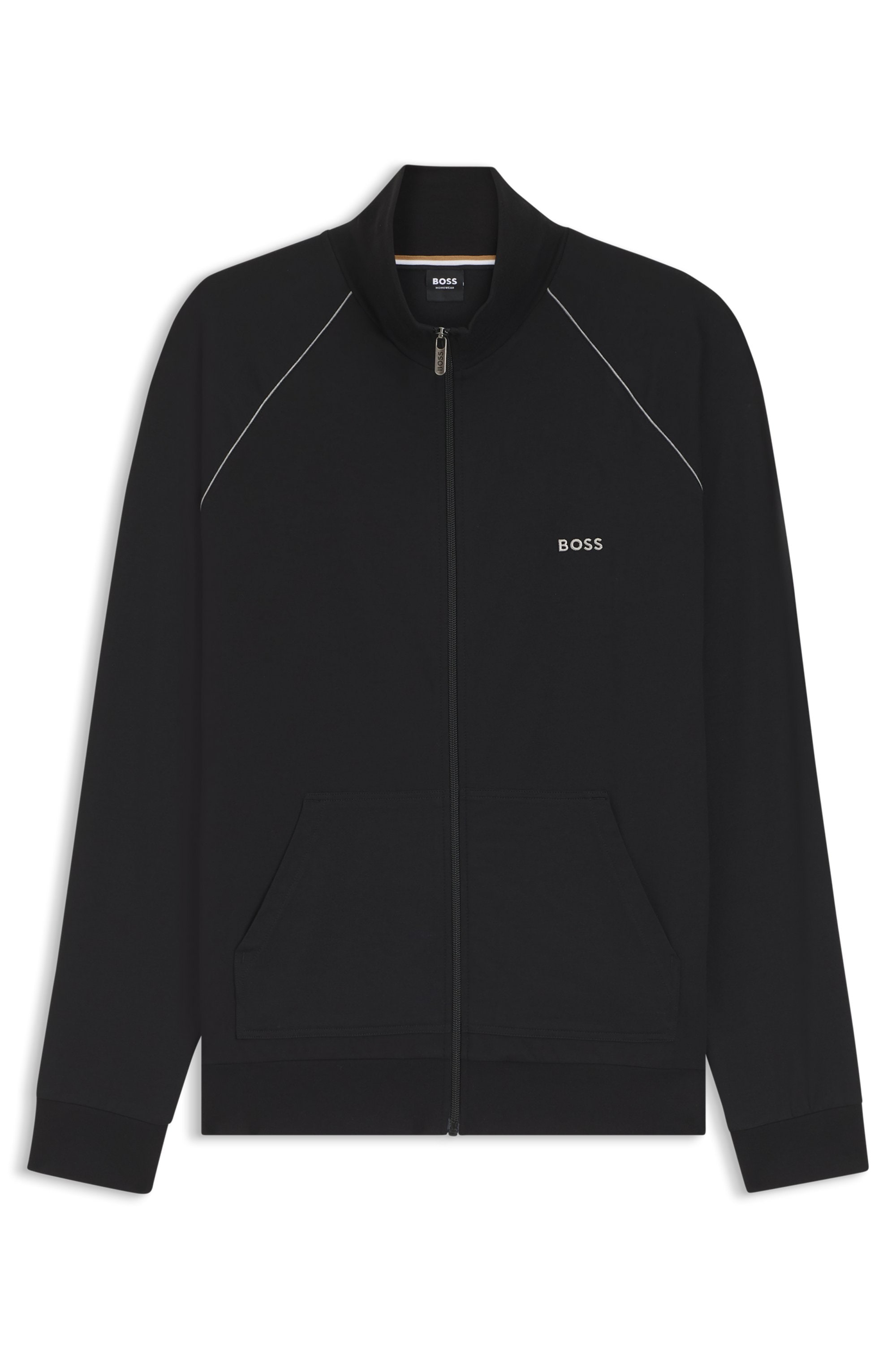 BOSS Sweatjacke »Mix&Match Jacket Z«, mit Kontrastnaht am Ärmel