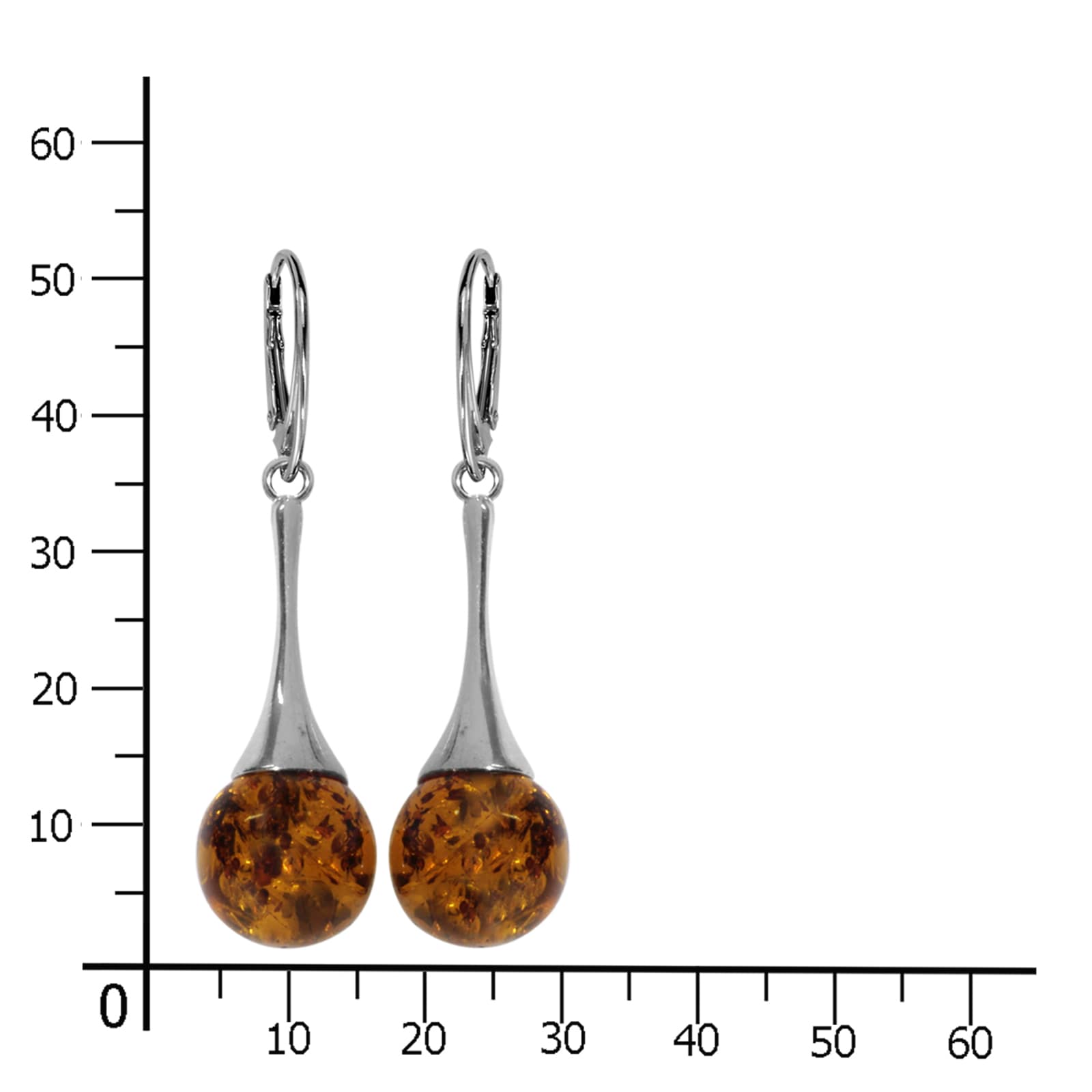 OSTSEE-SCHMUCK Paar Ohrhänger »Ostsee-Schmuck Ohrhänger Kugel Ohrhänger Kugel«