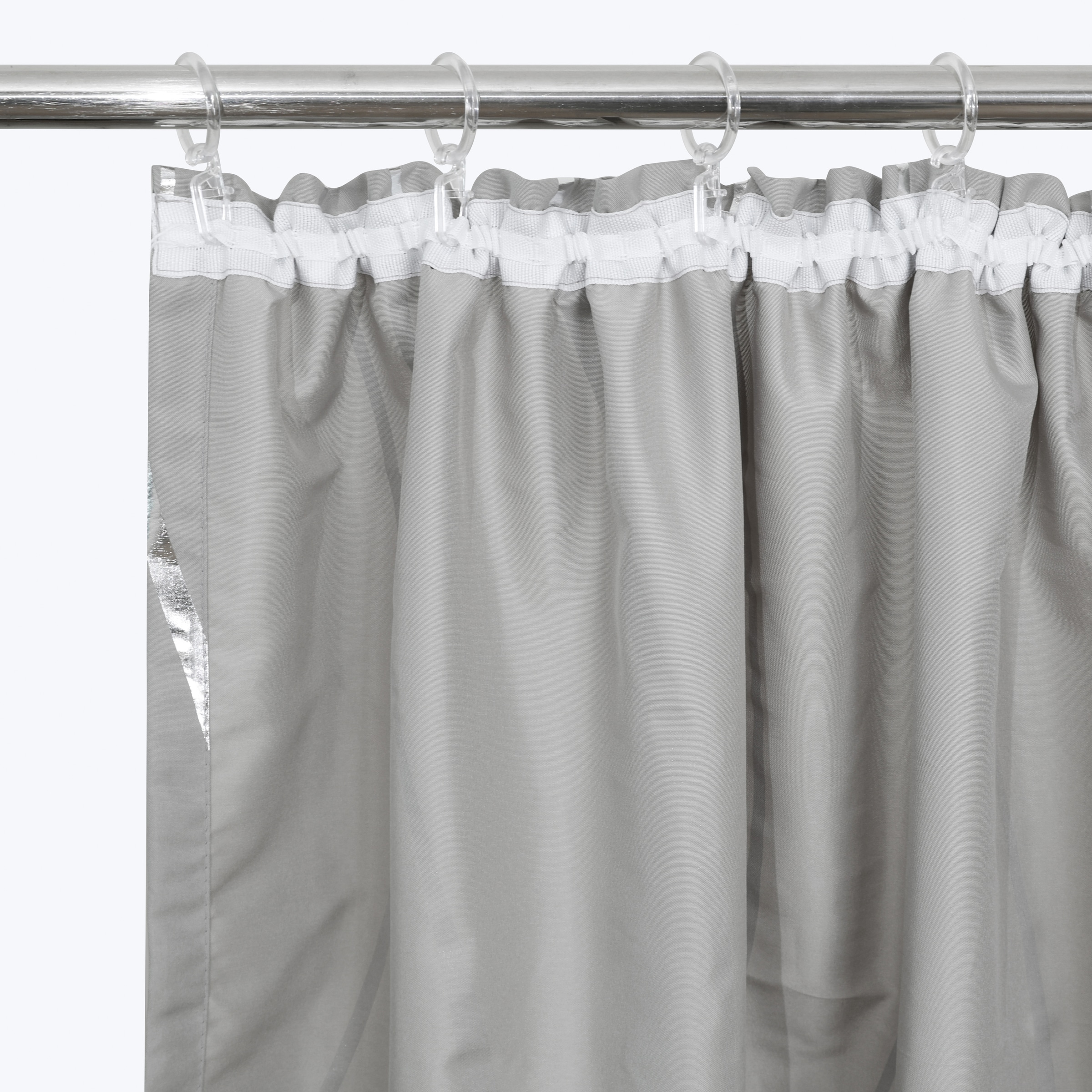 OTTO home Gardine »Quinnton« Kräuselband 2 Stk. tlg. Blickdicht, 2er‑Set. Metallic‑Akzenten, Kräuselband