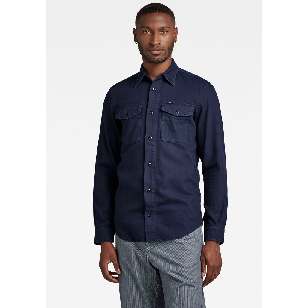 G-Star RAW Langarmhemd »Marine Slim«