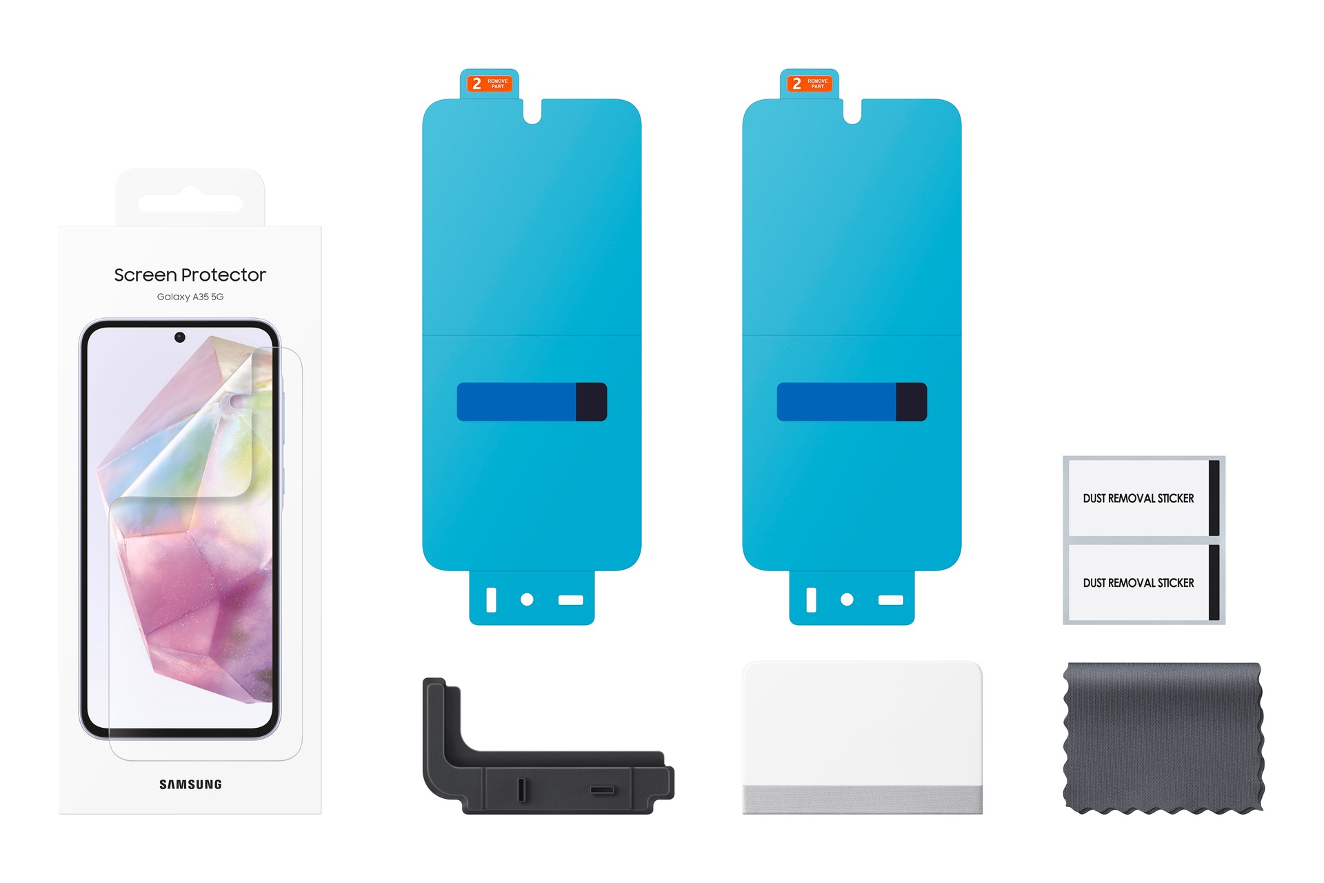 Samsung Displayschutzglas »Screen Protector«, für Samsung Galaxy A35, Displayschutzfolie, Schutzfolie, Bildschirmschutz, kratz- & stoßfest