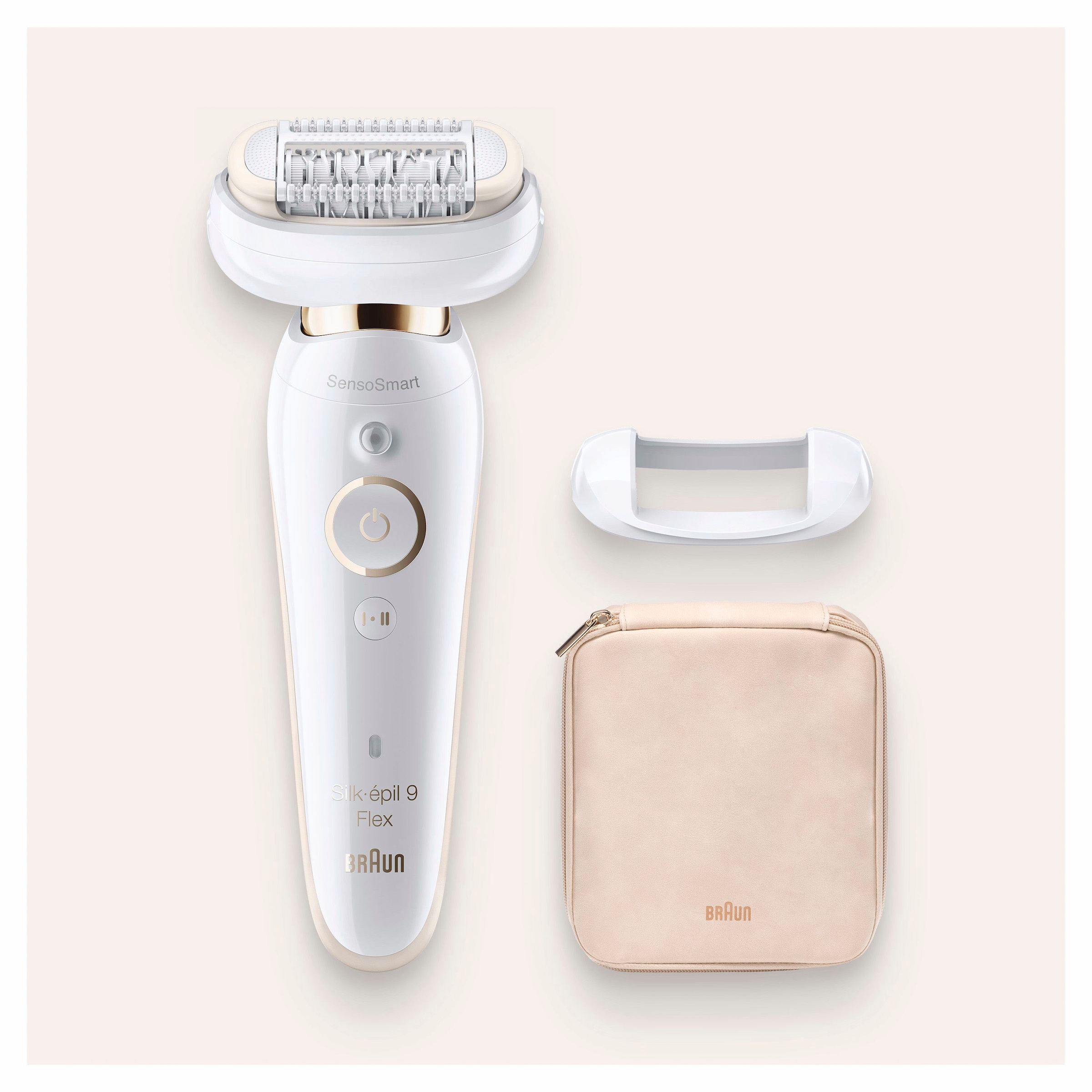 Braun Epilierer »Silk-épil 9 Flex 9-001«, kabellose Wet & Dry-Epilation, breiter Kopf mit 40 Pinzetten