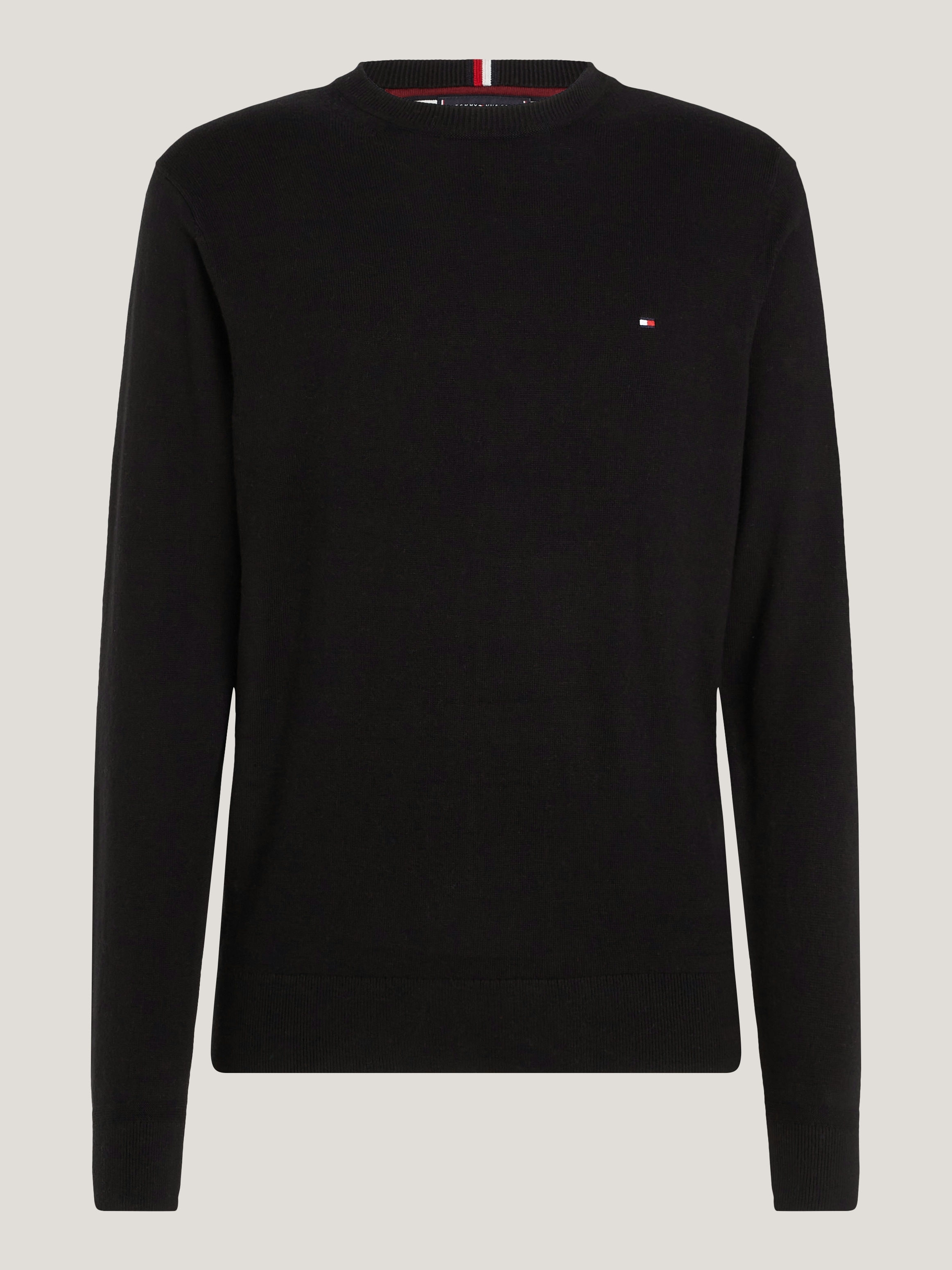 Tommy Hilfiger Rundhalspullover »PIMA ORG CTN CASHMERE CREW NECK«