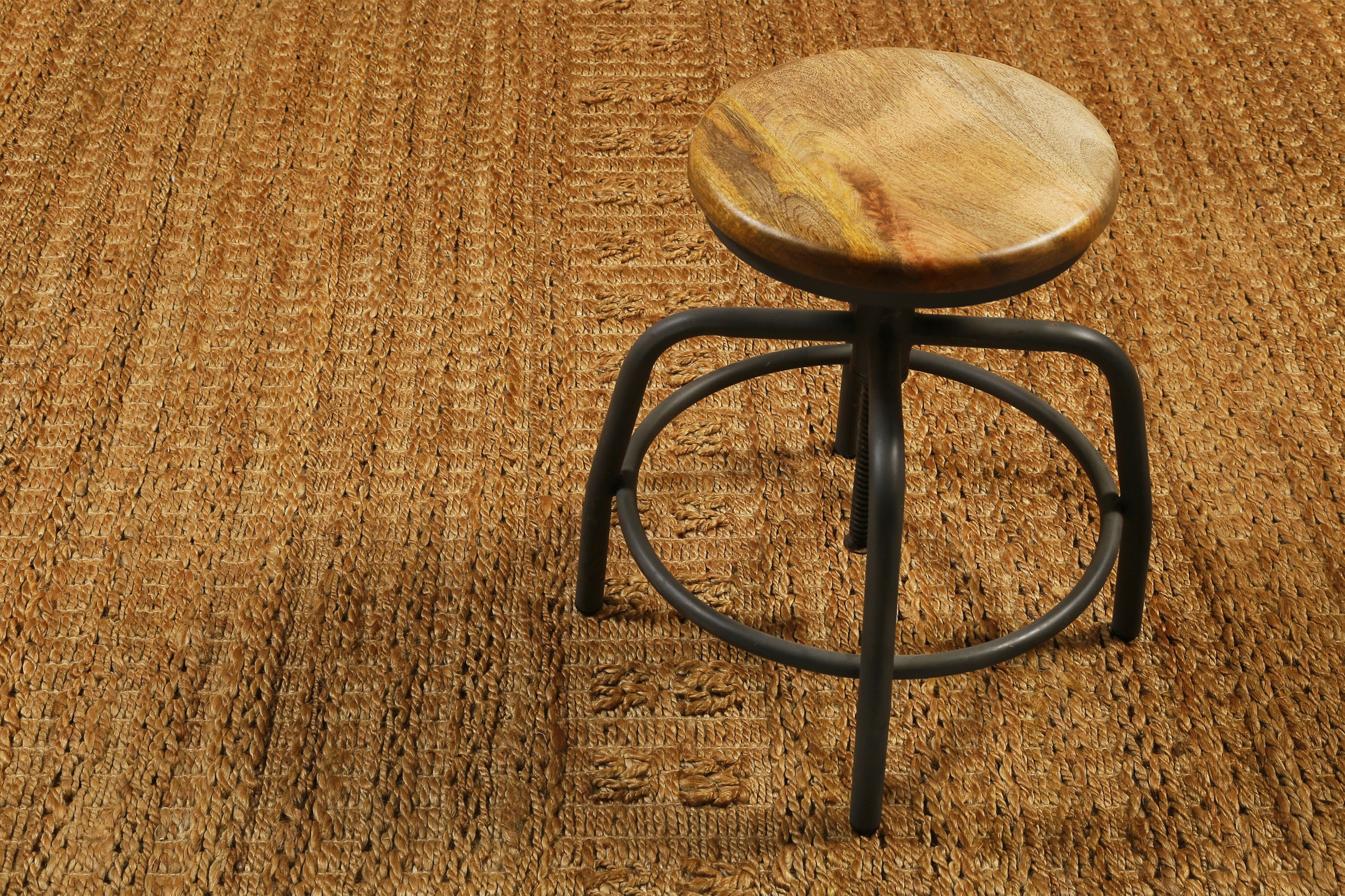 Green Looop Teppich »Marseille«, rechteckig, 5 mm Höhe, handgewebter Juteteppich, 100 % Naturfaser, mit Fransen, Wohnzimmer
