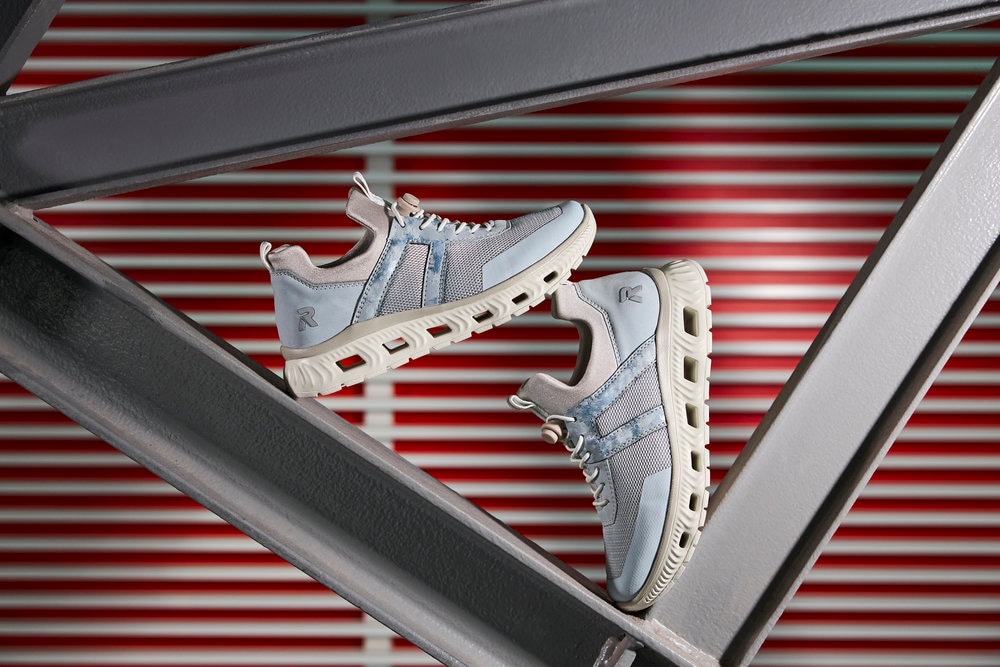 RIEKER Sport Slip-On Sneaker  Sportschuh, Halbschuh, Freizeitschuh in veganer Verarbeitung