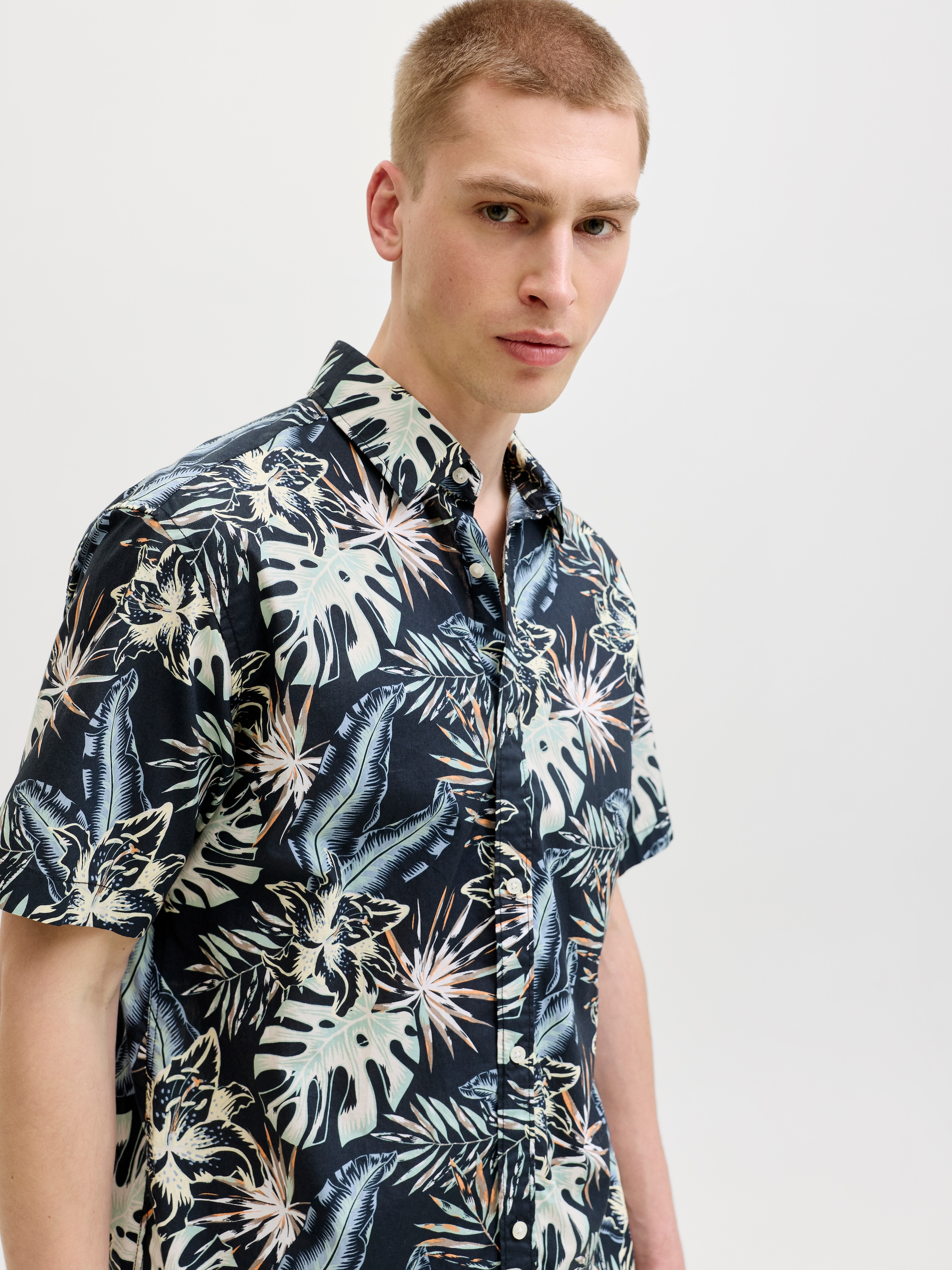 Jack & Jones Kurzarmhemd »JJHONOLULU AOP SHIRT SS«