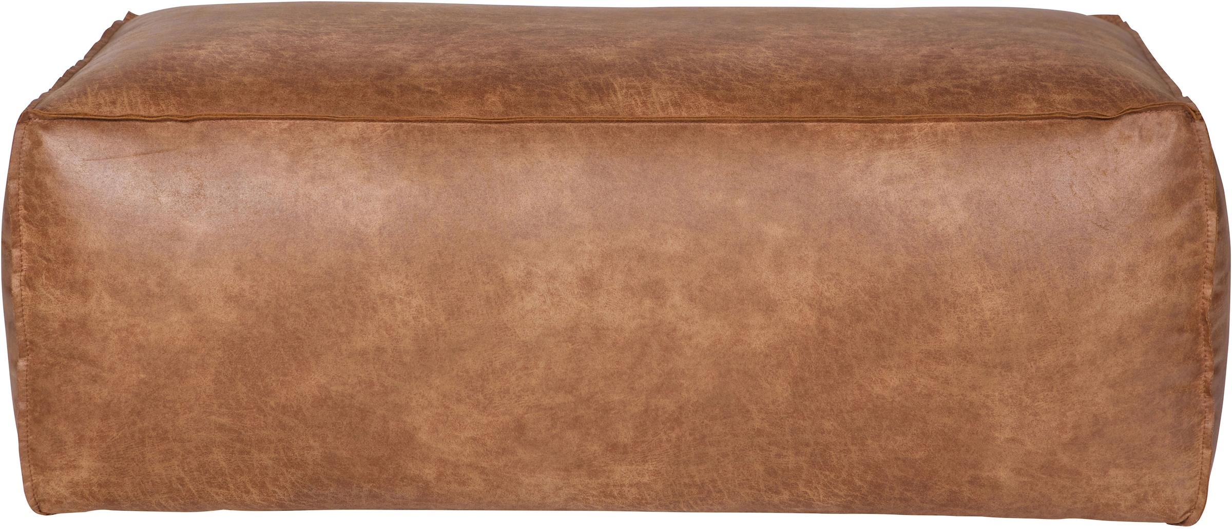 WOOOD Hocker »Rodeo mit Recycling-Kunstleder, B 120 x T 60 x H 43 cm« Aus echten Lederresten, pflegeleicht, kombinierbar in der Rodeo-Serie