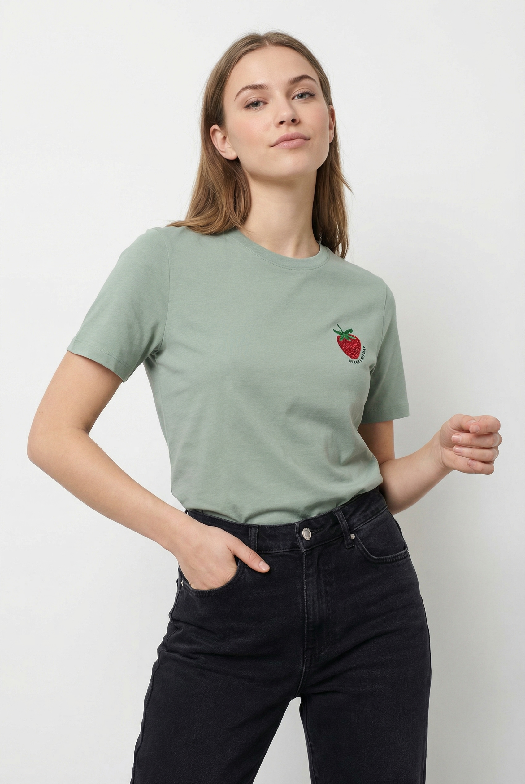 ONLY Kurzarmshirt »ONLKITA S/S TEE JRS NOOS« Baumwolle, regular fit