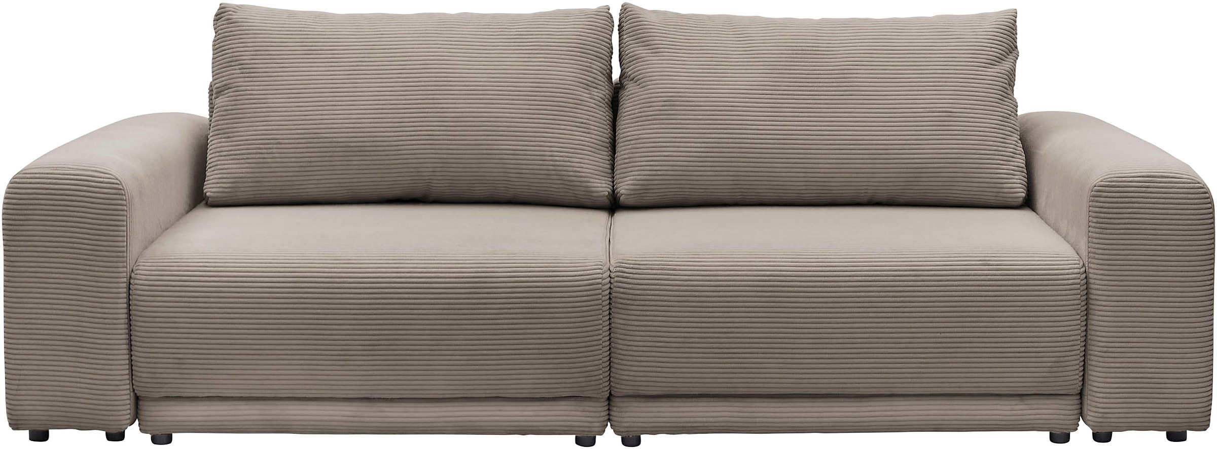 OTTO home Schlafsofa »PHEELIX Cord, mit 3 Funktionen« Elemente einzeln oder gleichzeitig ausziehbar, bequemer Sitzkomfort