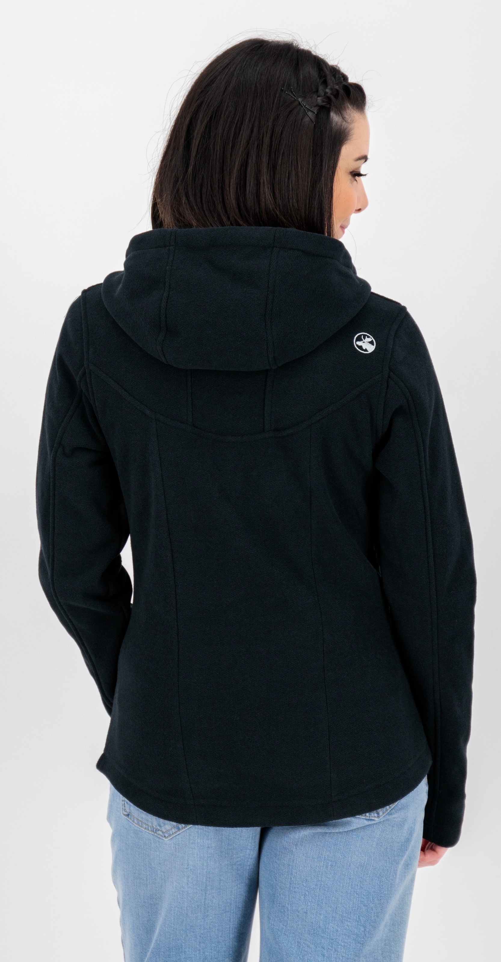 DEPROC Active Strickfleecejacke »GLORY MAY«, mit 2-Wege-Reißverschluss