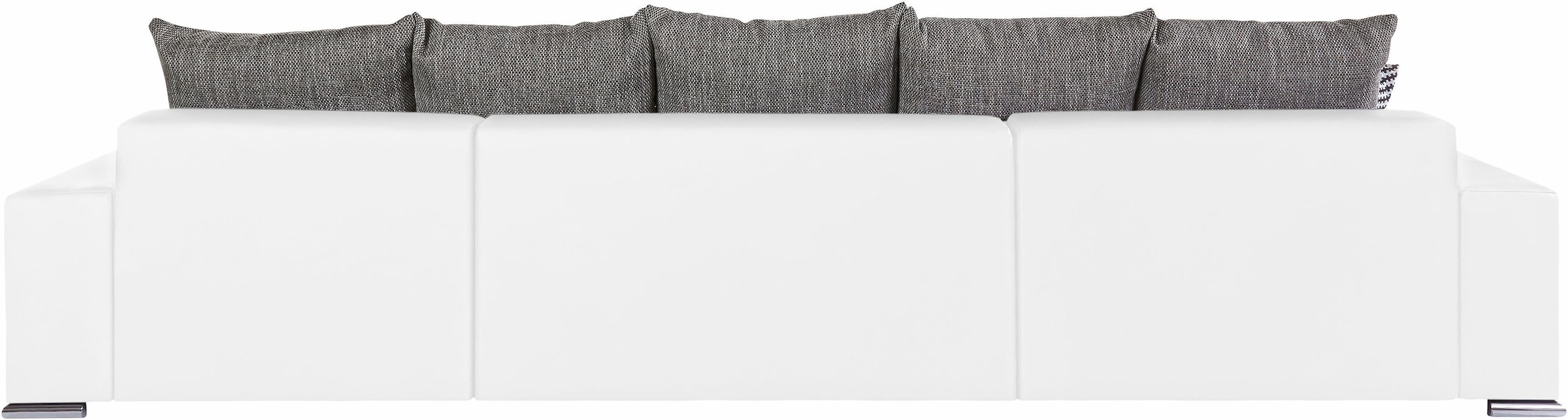 COLLECTION AB Wohnlandschaft »XXL-Josy U-Form, Breite 333 cm, mit 2 Recamieren 77 & 97 cm«, inkl. Bettfunktion, Bettkasten, mit 5 gleich großen Rückenkissen