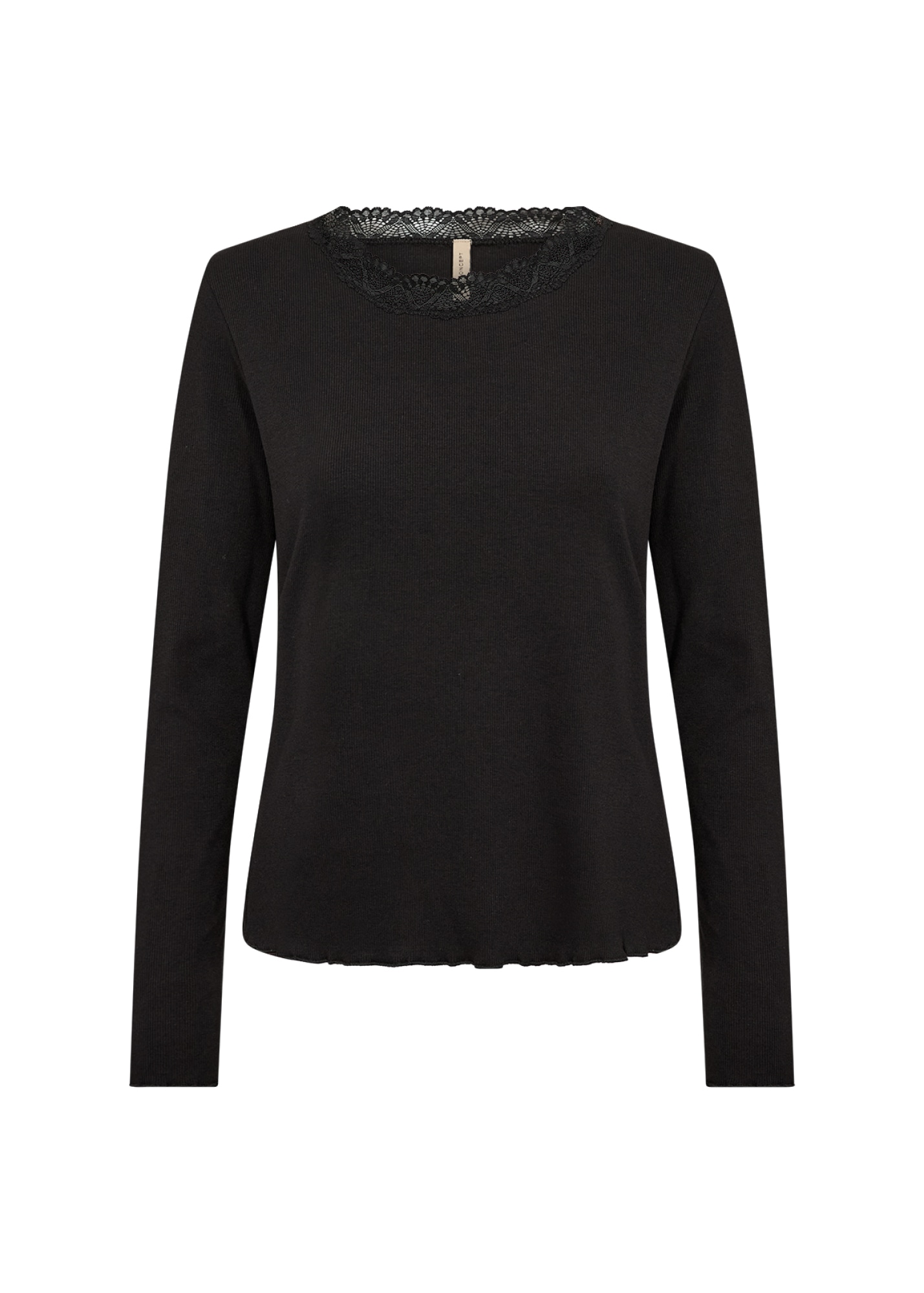 soyaconcept Langarmshirt »SC-CHANILLA 5« Baumwollmischung, Spitze