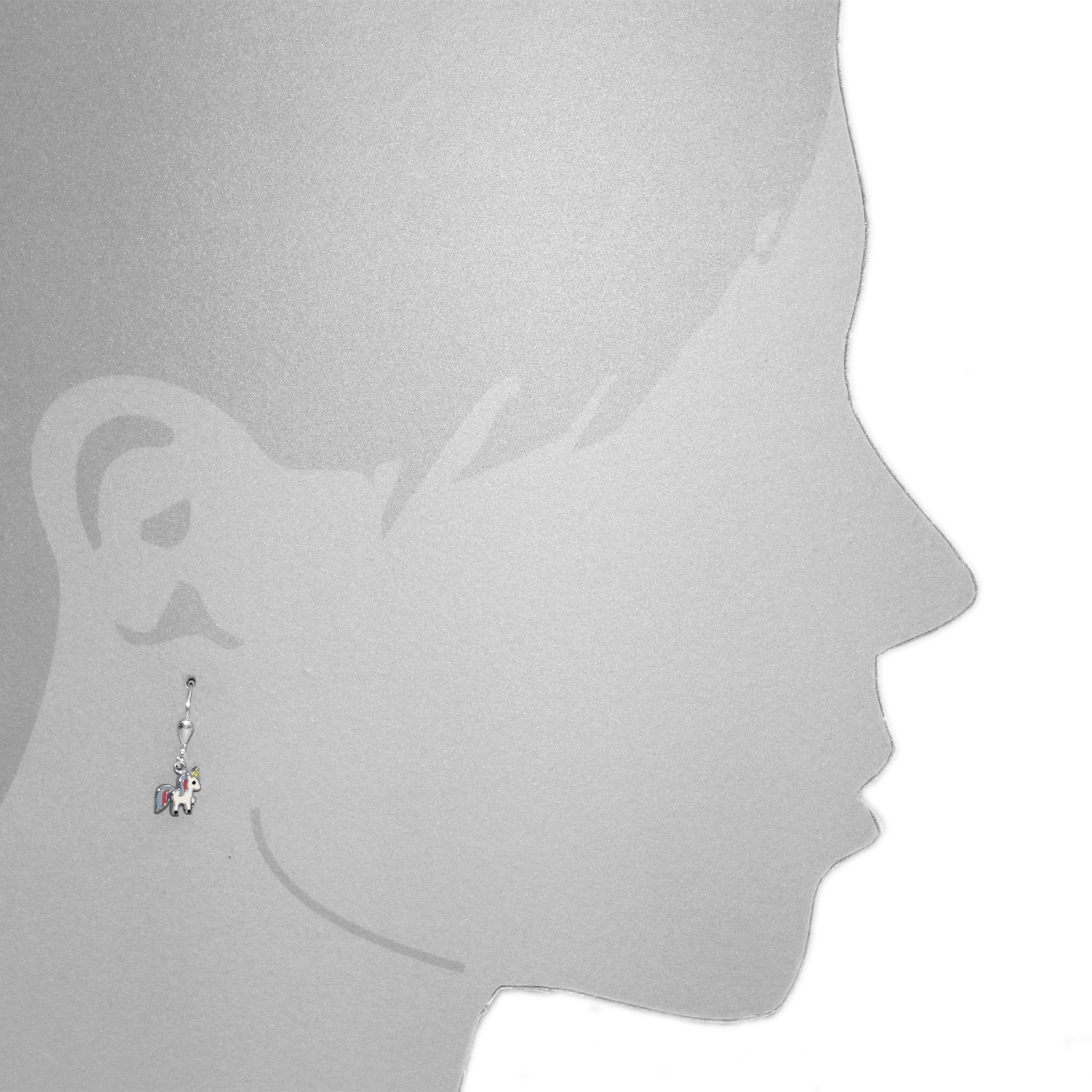 OSTSEE-SCHMUCK Paar Ohrhänger »- Einhorn - Silber 925/000 -,«