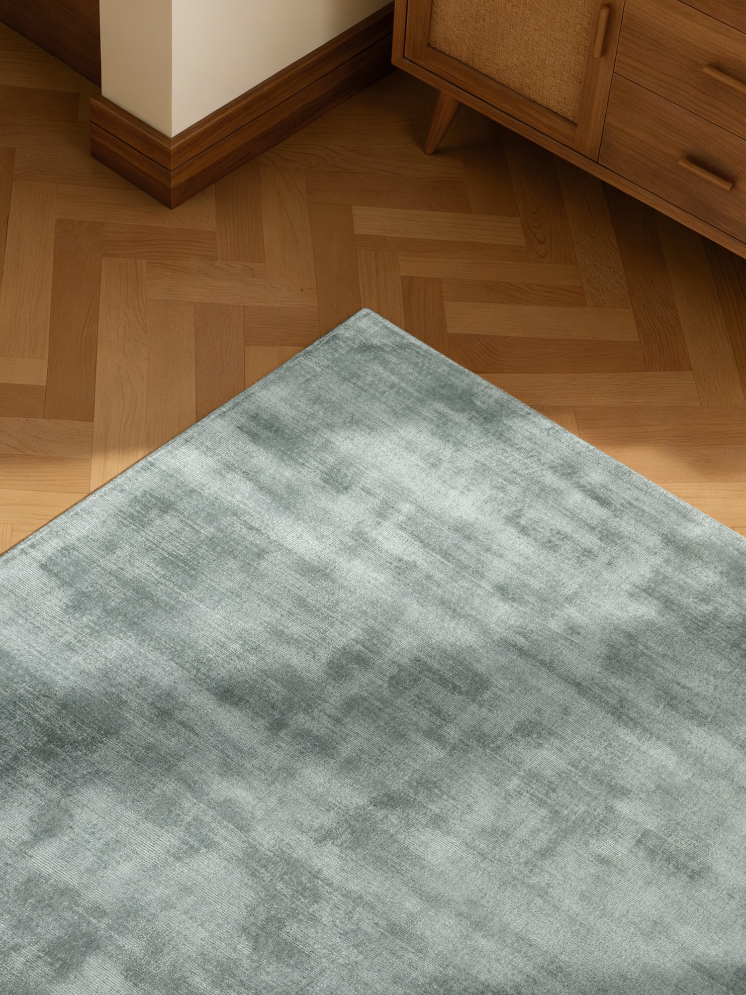 vikosa Teppich »Noemi« rechteckig 10 mm Höhe Dezenter Glanz, Weich, Seidenoptik, Viskose, Wohnzimmer, Schlafzimmer