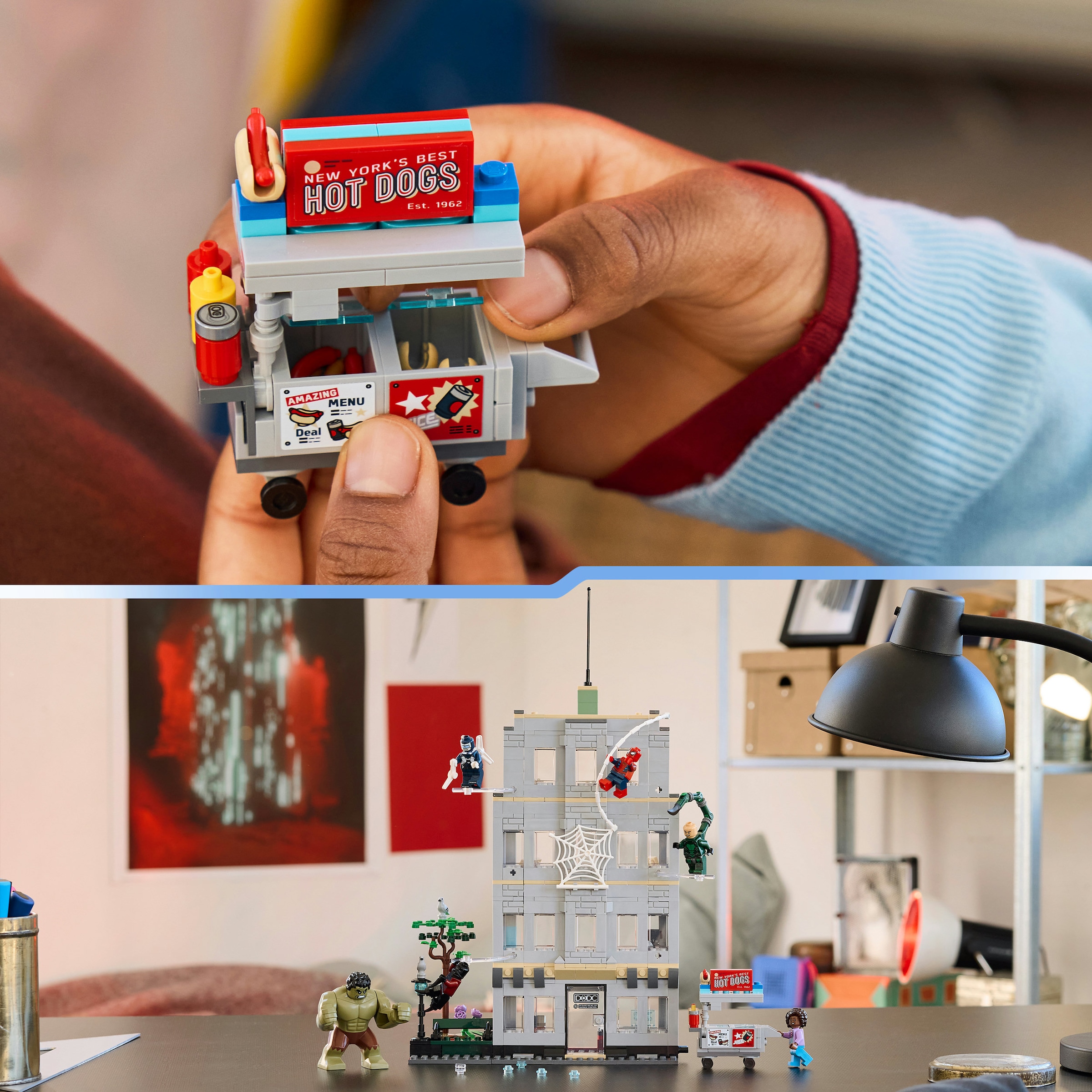 LEGO® Konstruktionsspielsteine »Großer Showdown: Spider-Man vs. Hulk (76350), LEGO Super Heroes« Made in Europe