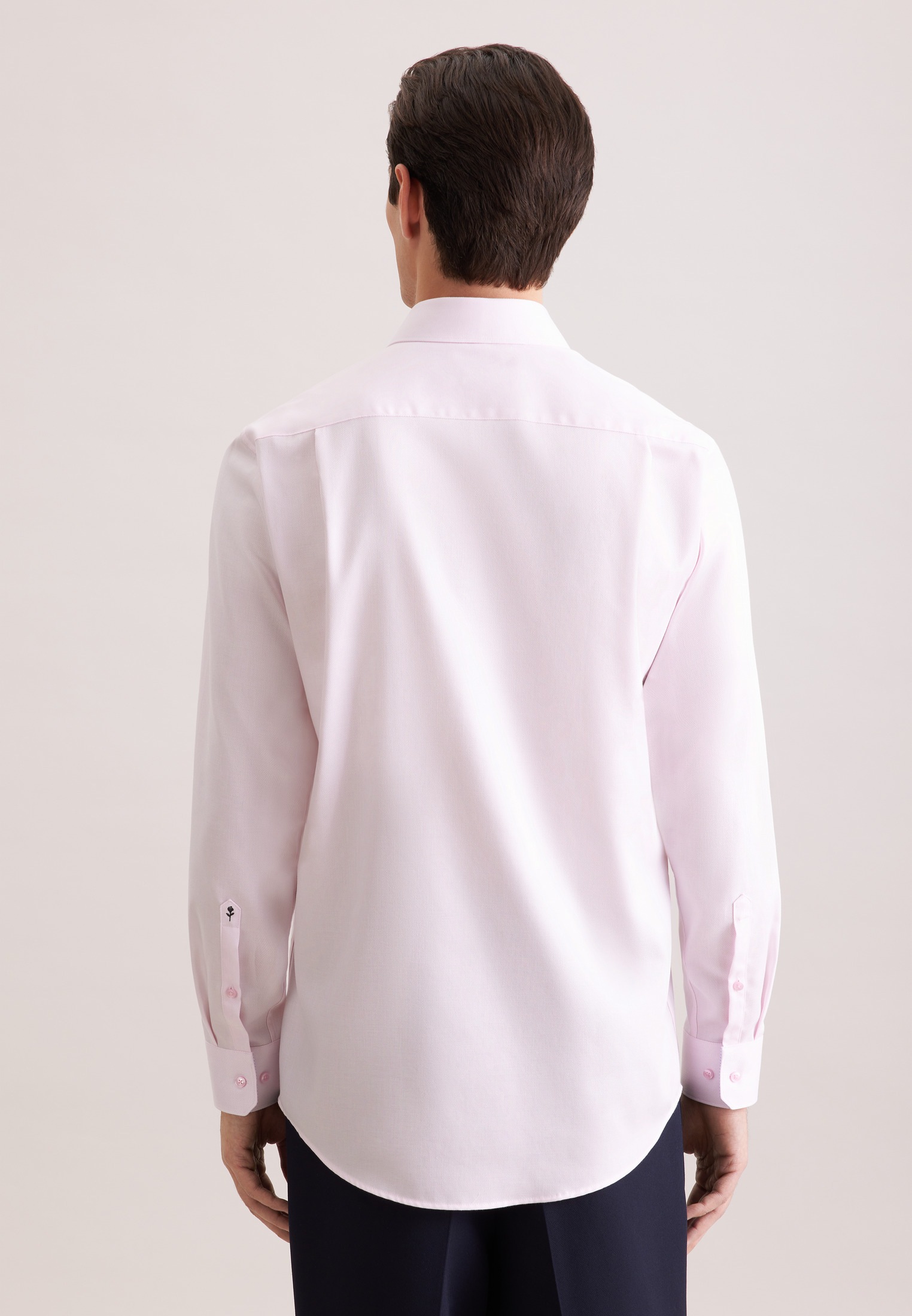 seidensticker Businesshemd »Schwarze Rose« Comfort 1/1 Kentkragen Struktur