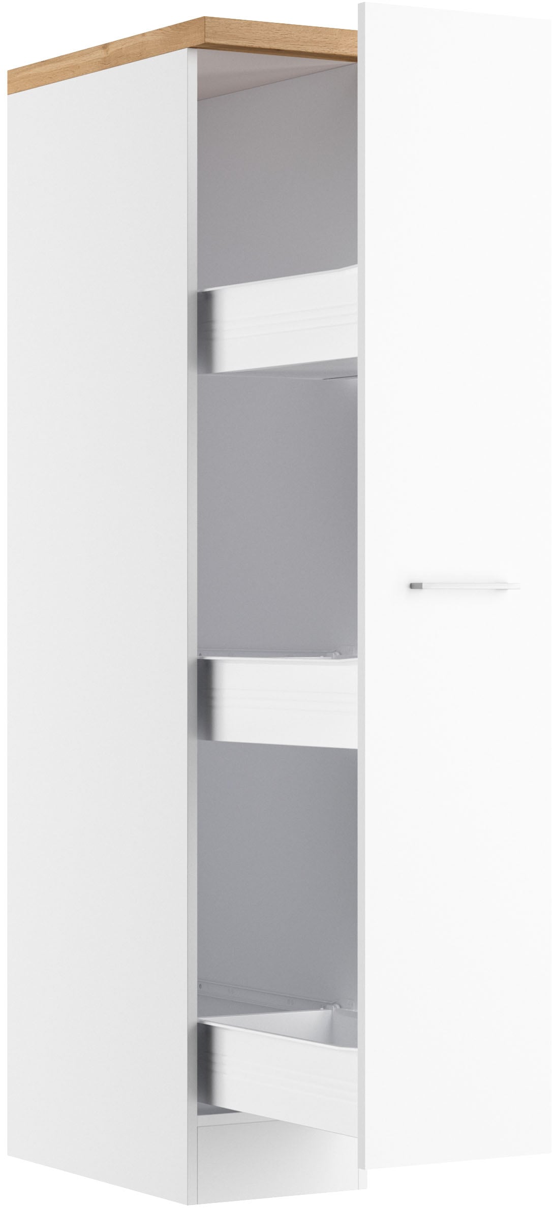 KOCHSTATION Apothekerschrank »KS-Milan« Apothekerschrank 30 cm, matte oder hochglänzende Fronten