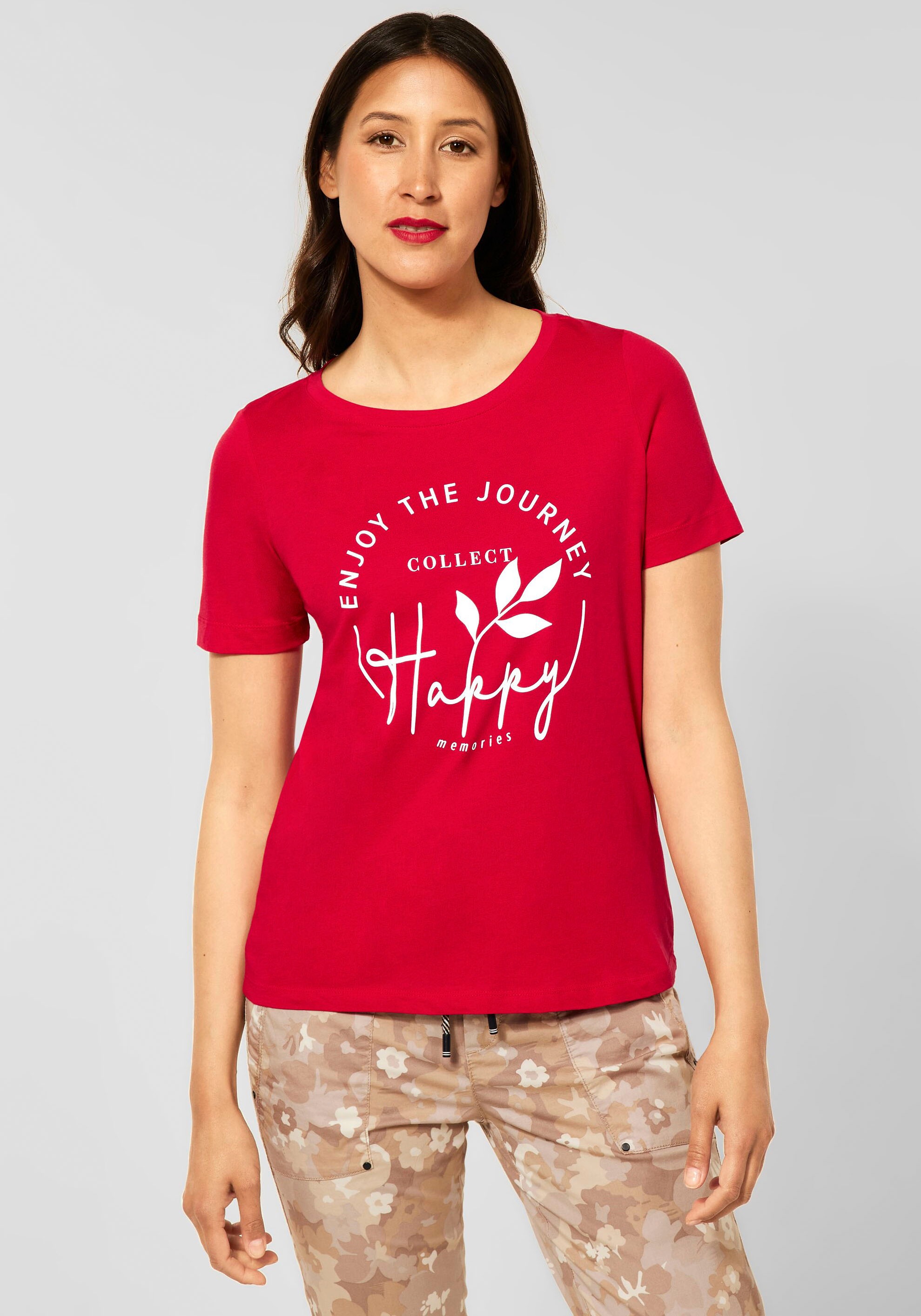 STREET ONE T-Shirt, mit rundem Frontprint