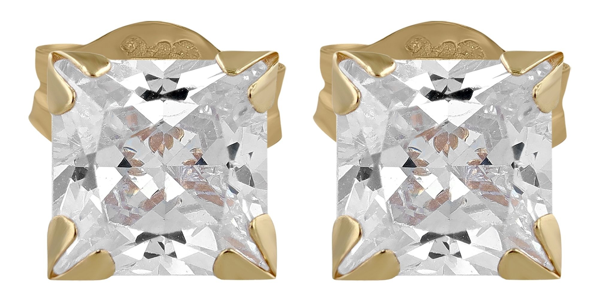 Adelia´s Paar Ohrstecker »Damen Ohrringe ¿ Ohrstecker aus 333 Gold mit Zirkonia«