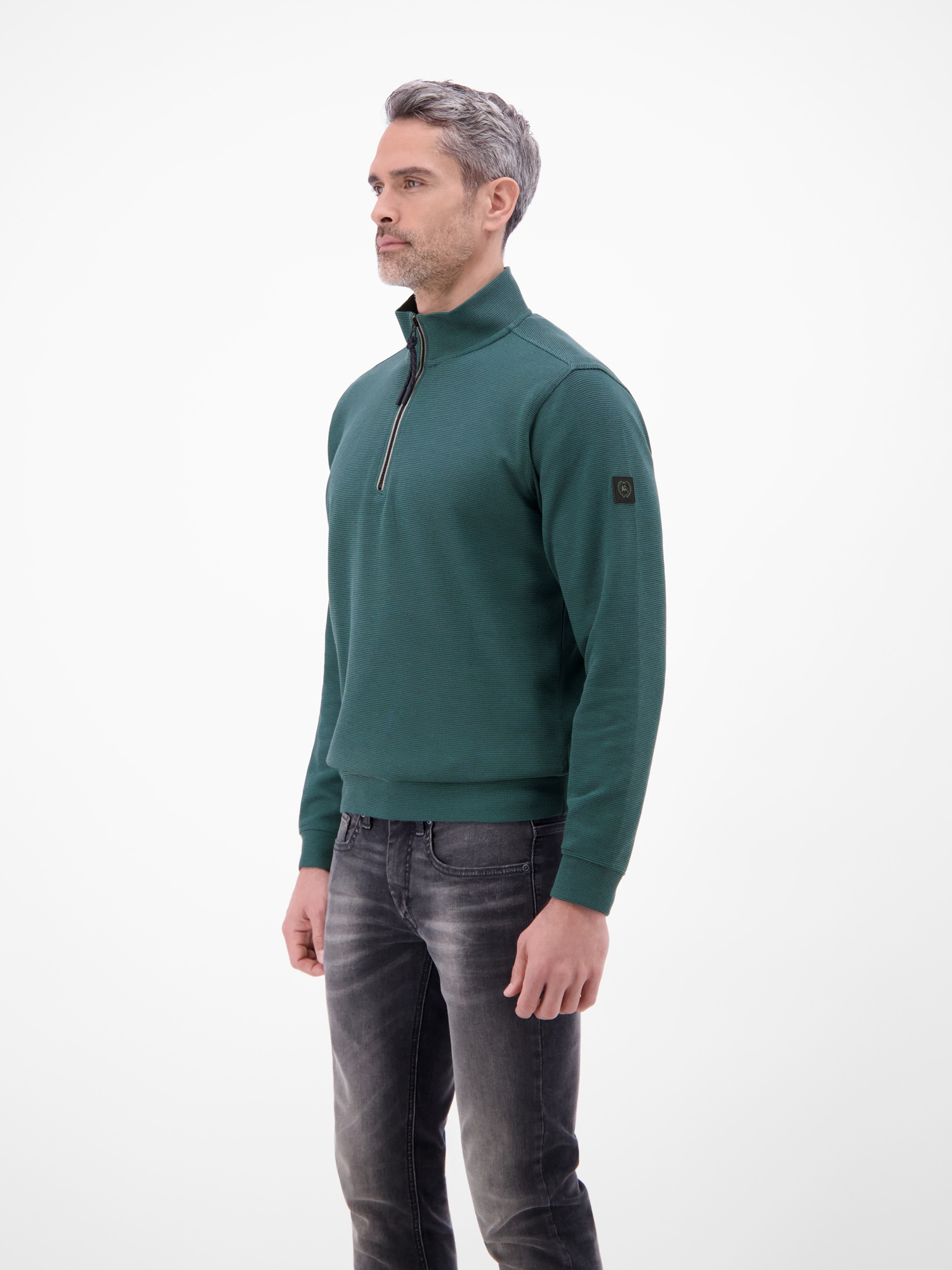 LERROS Sweatshirt »Troyer in Sweatqualität«
